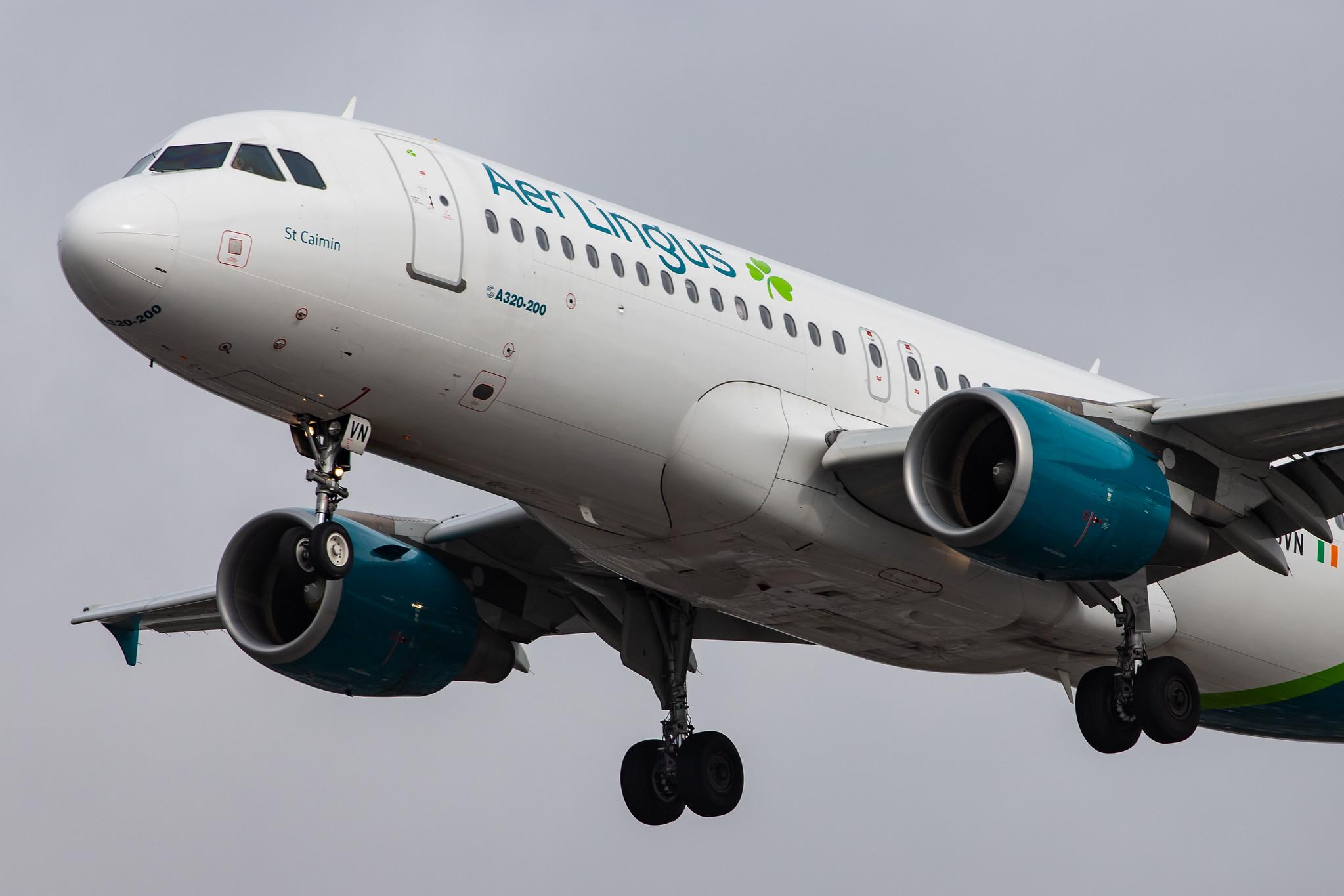 London Heathrow Airport: Aer Lingus (EI / EIN) |  Airbus A320-214 A320 | EI-DVN | MSN 4715