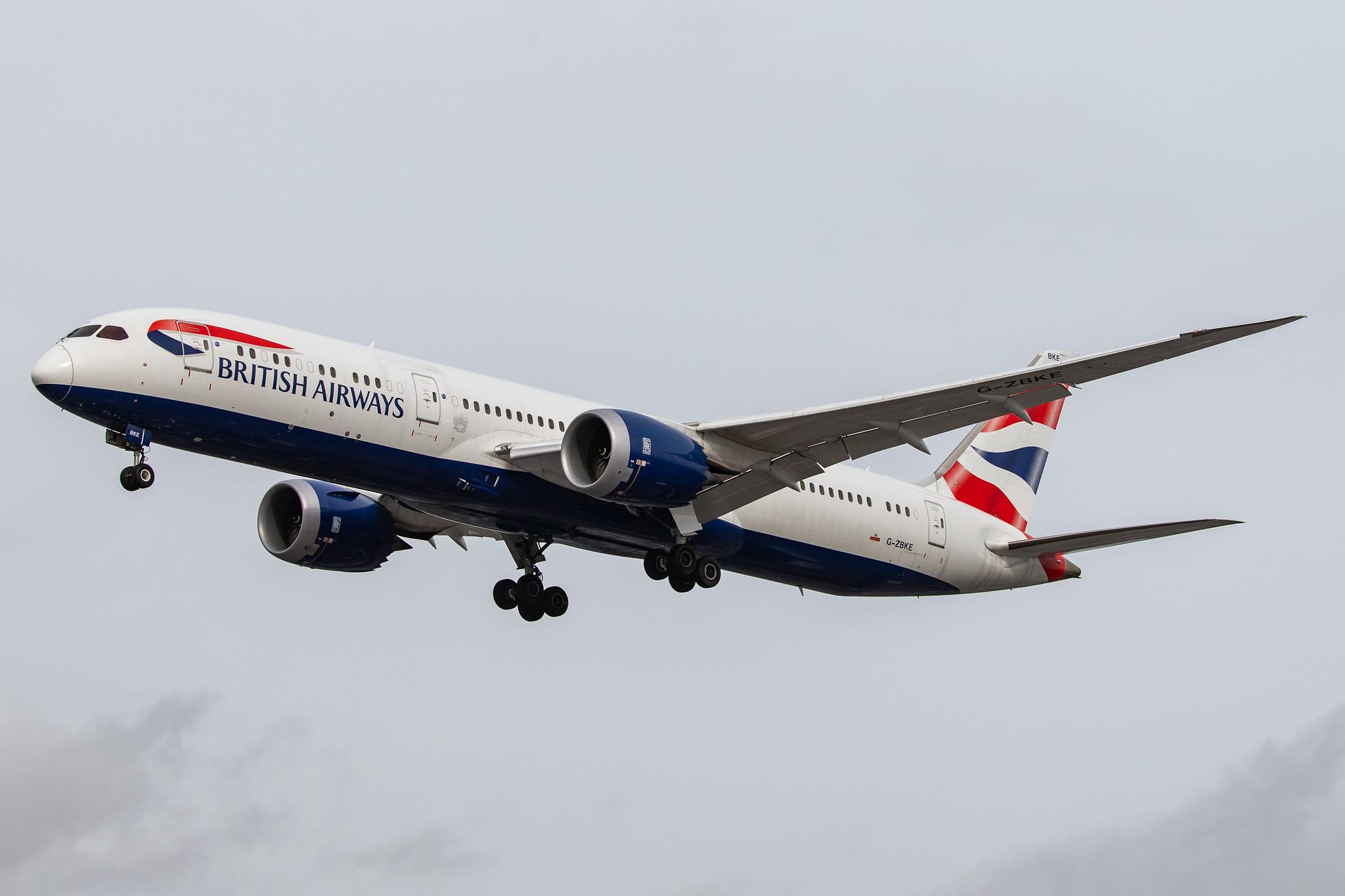 London Heathrow Airport: British Airways (BA / BAW) |  Boeing 787-9 Dreamliner B789 | G-ZBKE | MSN 38620
