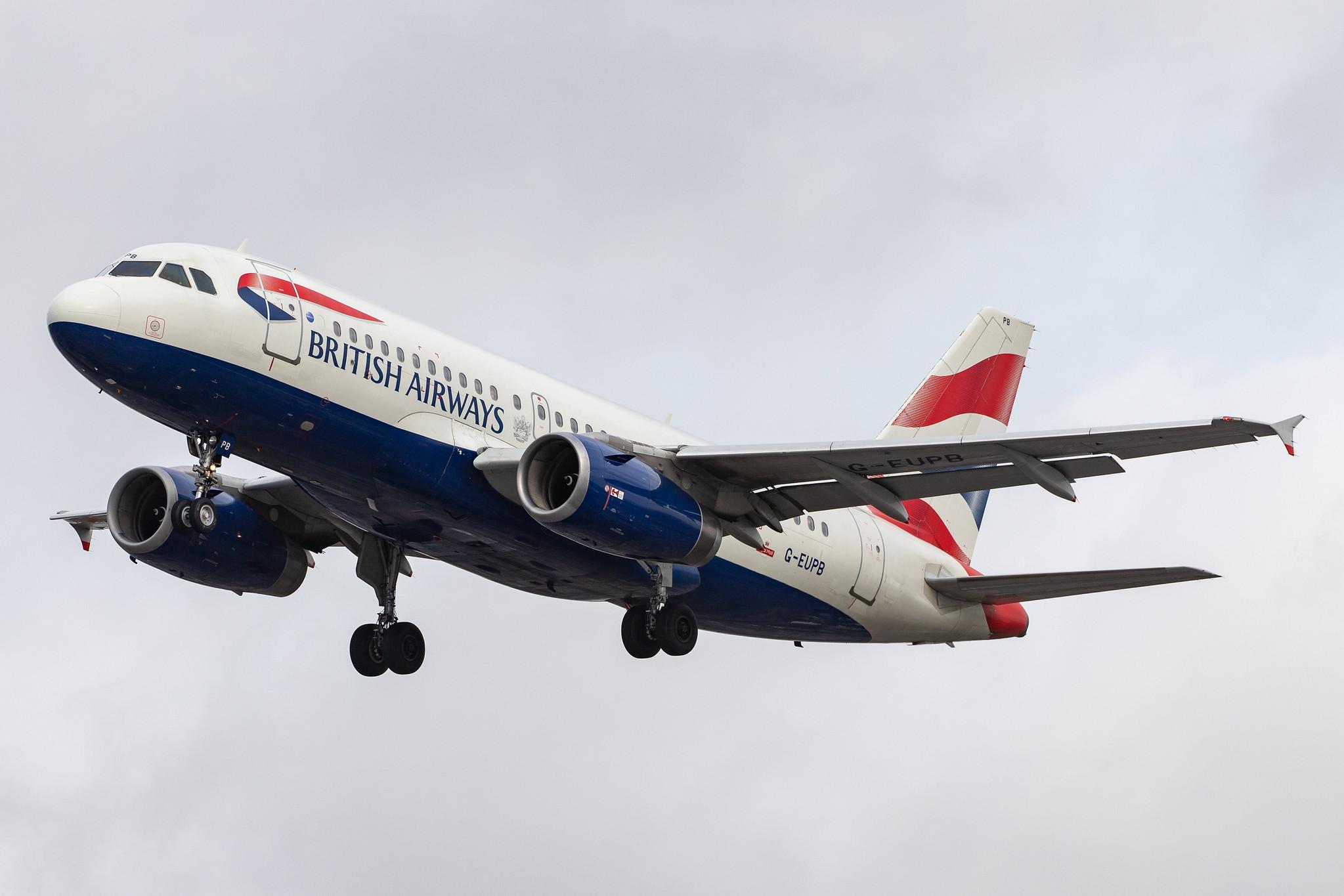 London Heathrow Airport: British Airways (BA / BAW) |  Airbus A319-131 A319 | G-EUPB | MSN 1115