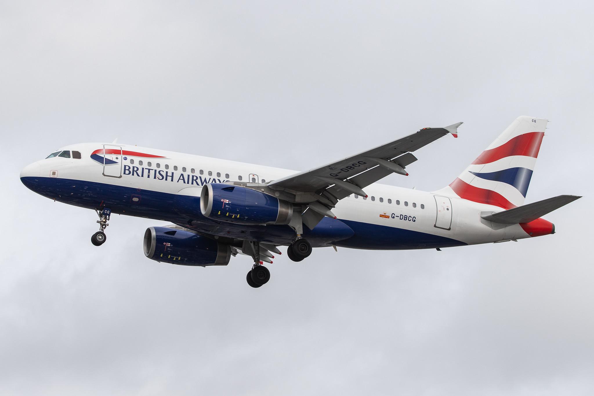 London Heathrow Airport: British Airways (BA / BAW) |  Airbus A319-131 A319 | G-DBCG | MSN 2694