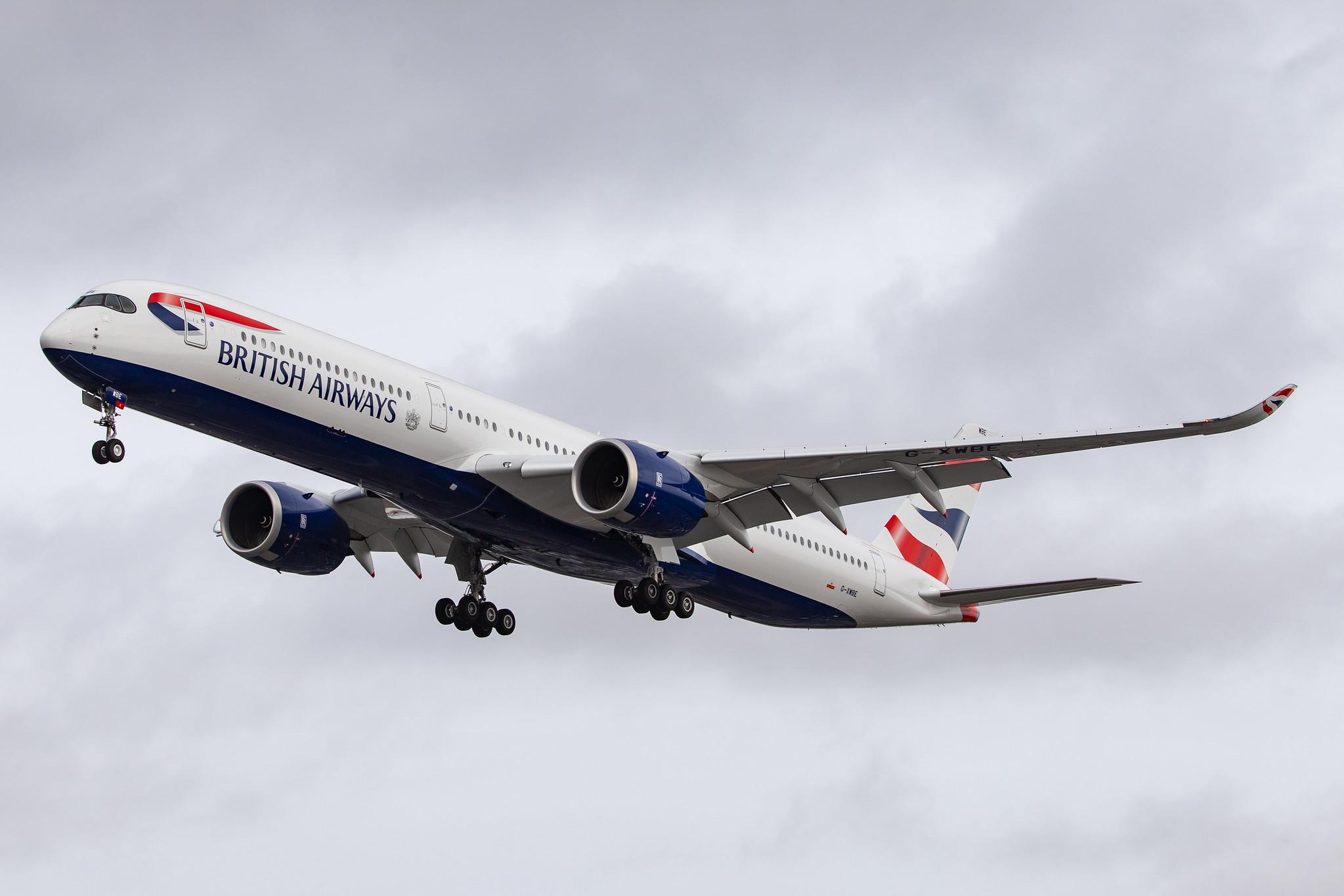 London Heathrow Airport: British Airways (BA / BAW) |  Airbus A350-1041 A35K | G-XWBE | MSN 386