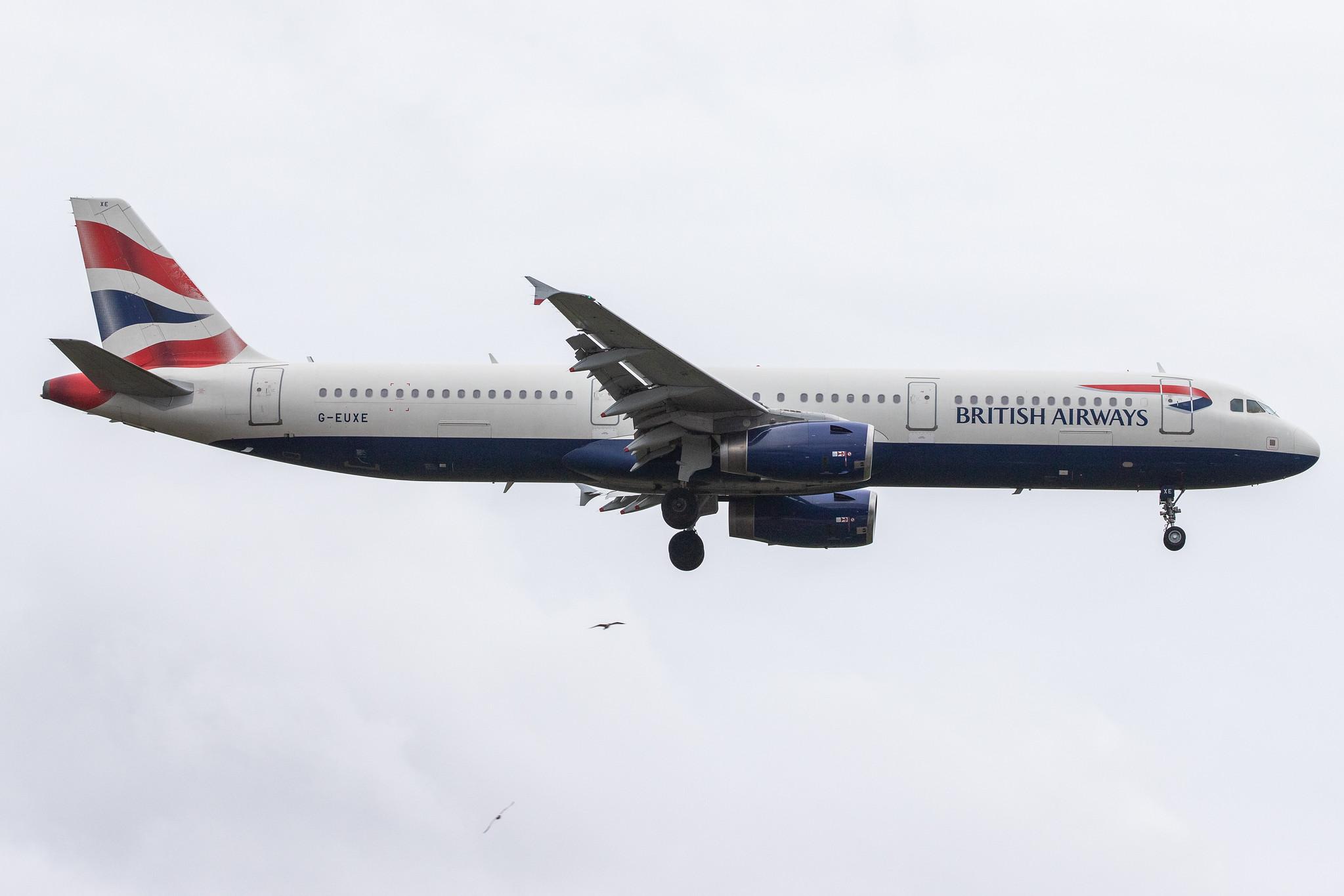 London Heathrow Airport: British Airways (BA / BAW) |  Airbus A321-231 A321 | G-EUXE | MSN 2323