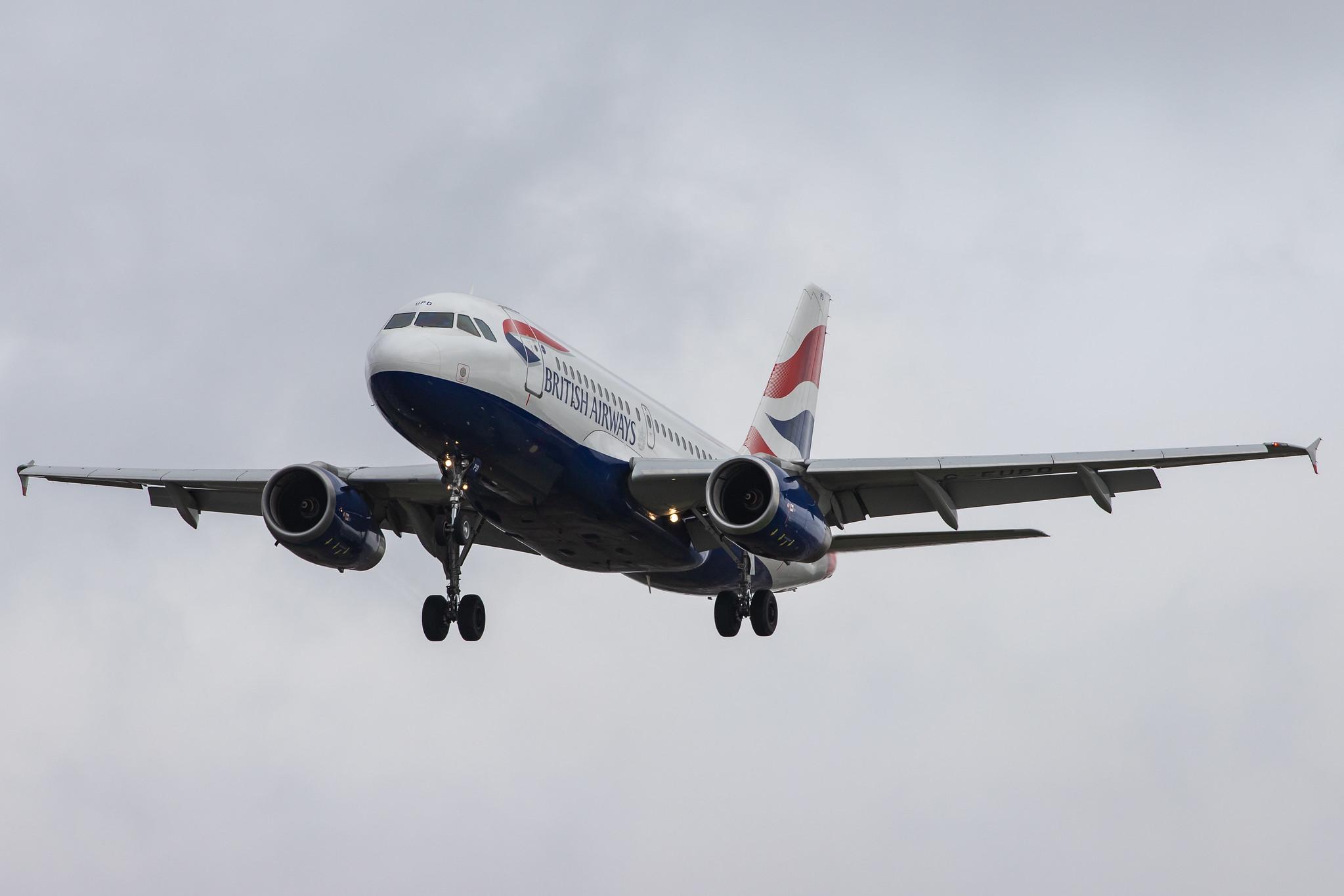 London Heathrow Airport: British Airways (BA / BAW) |  Airbus A319-131 A319 | G-EUPD | MSN 1142