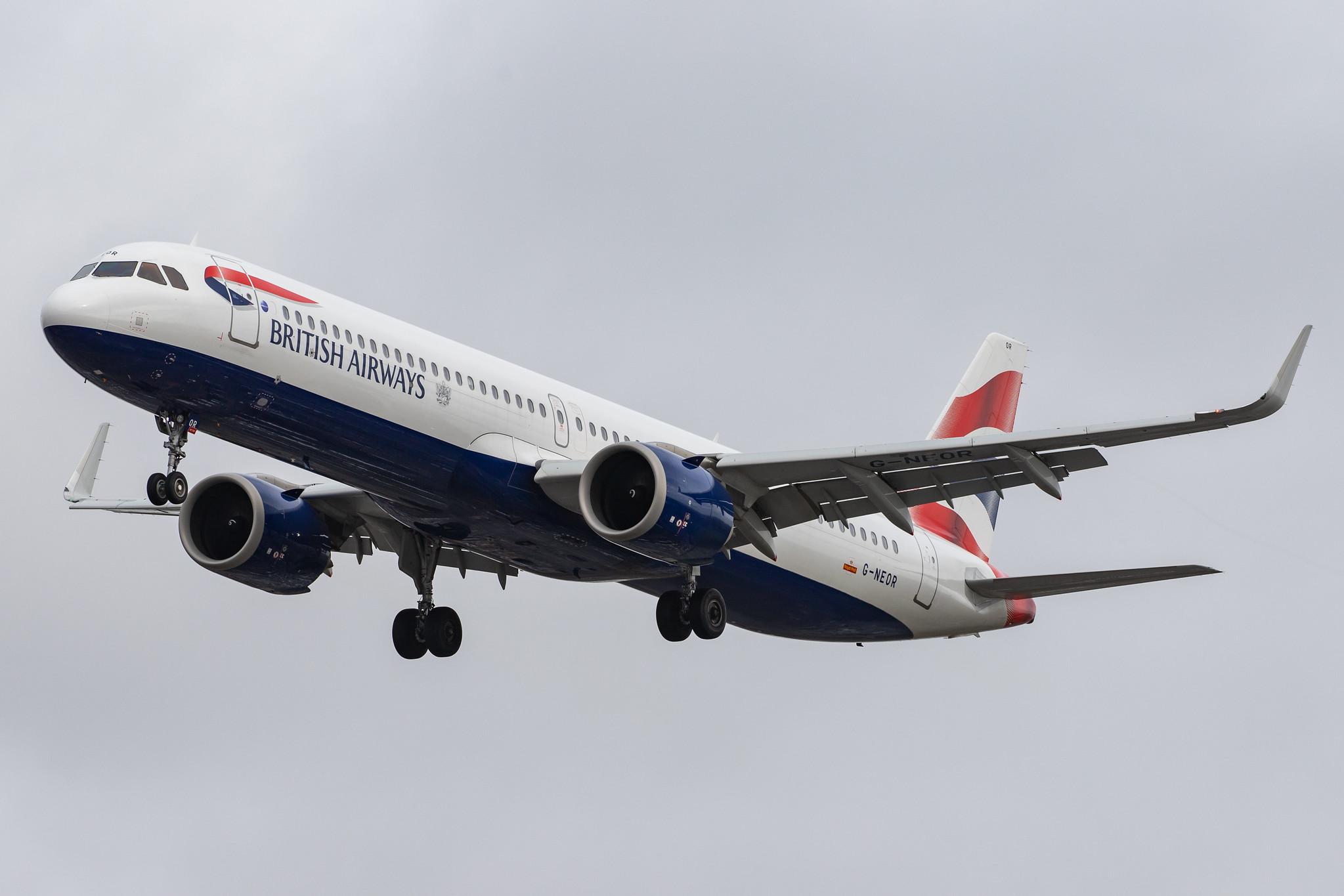 London Heathrow Airport: British Airways (BA / BAW) |  Airbus A321-251NX A21N | G-NEOR | MSN 8526