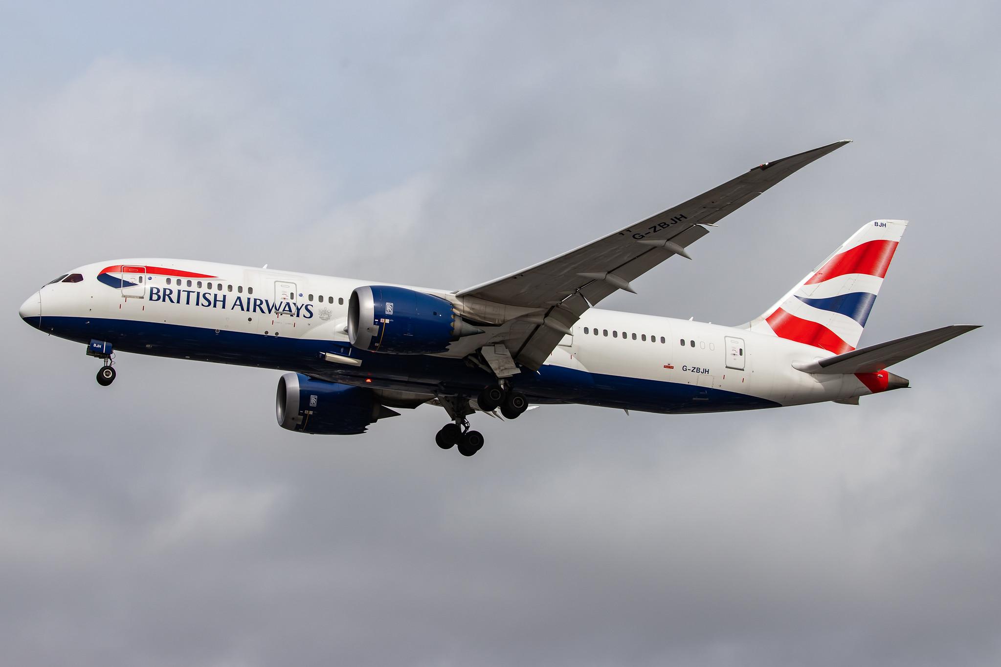 London Heathrow Airport: British Airways (BA / BAW) |  Boeing 787-8 Dreamliner B788 | G-ZBJH | MSN 38615
