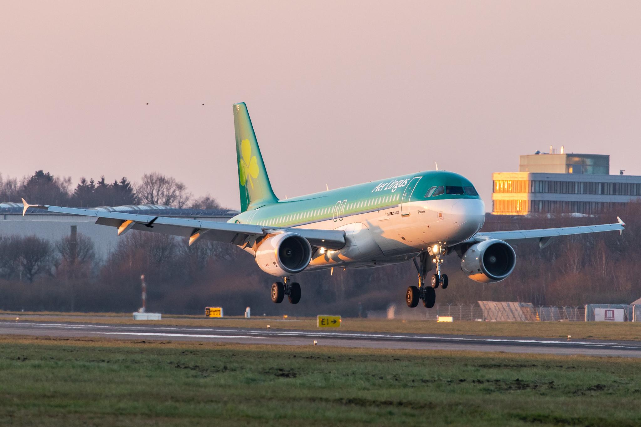 Hamburg Airport: Aer Lingus (EI / EIN) |  Airbus A320-214 A320 | EI-DVE | MSN 3129