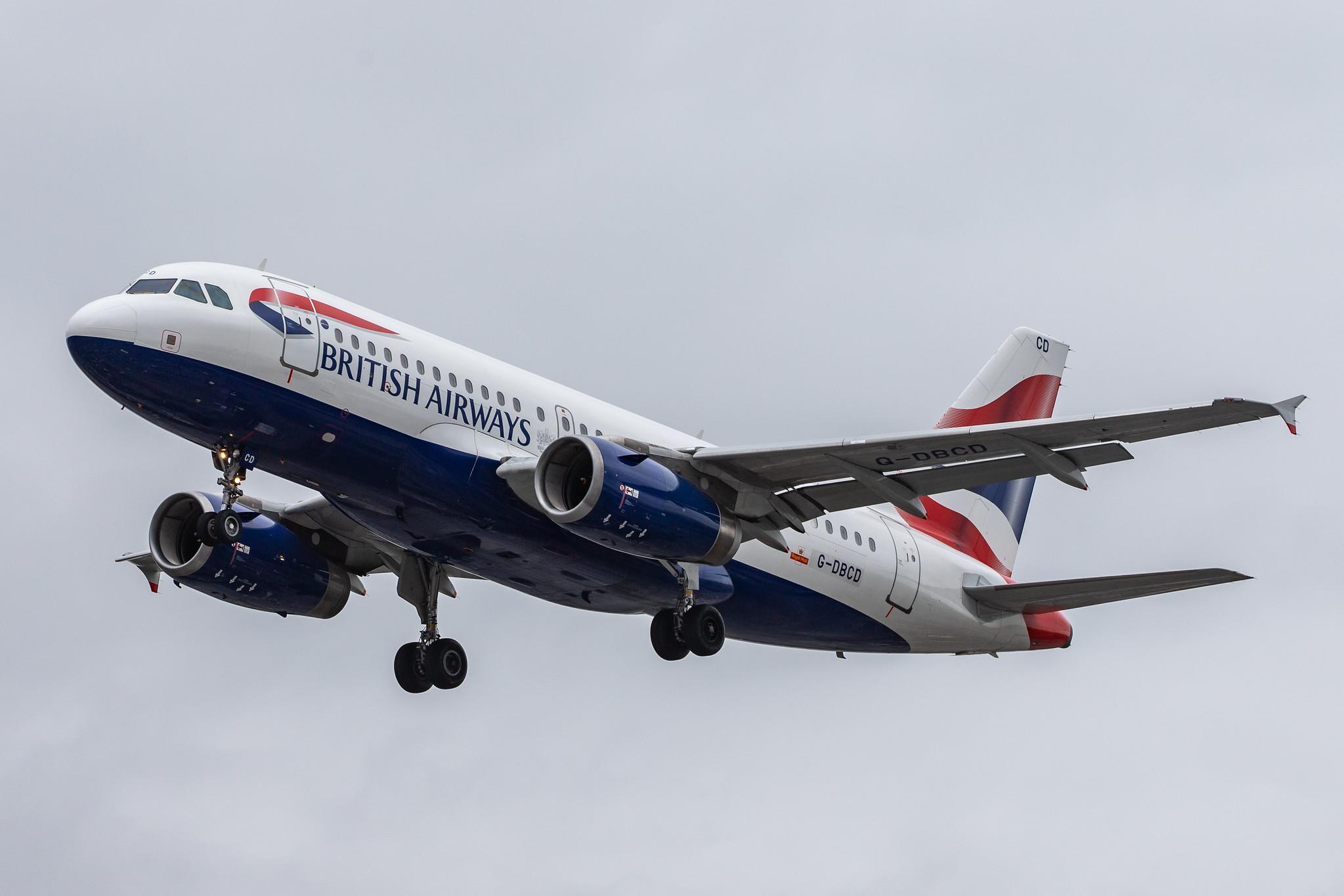 London Heathrow Airport: British Airways (BA / BAW) |  Airbus A319-131 A319 | G-DBCD | MSN 2389