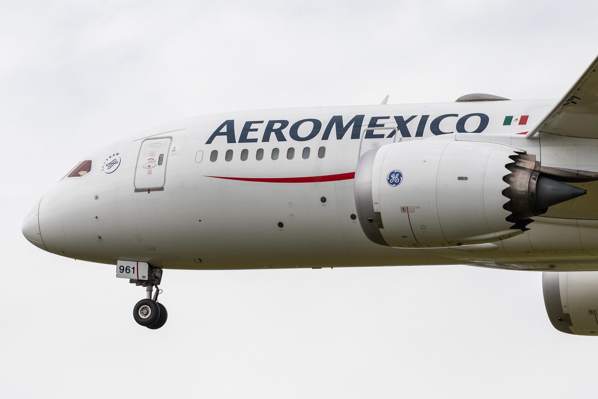 London Heathrow Airport: Aeromexico (AM / AMX) |  Boeing 787-8 Dreamliner B788 | N961AM | MSN 35306
