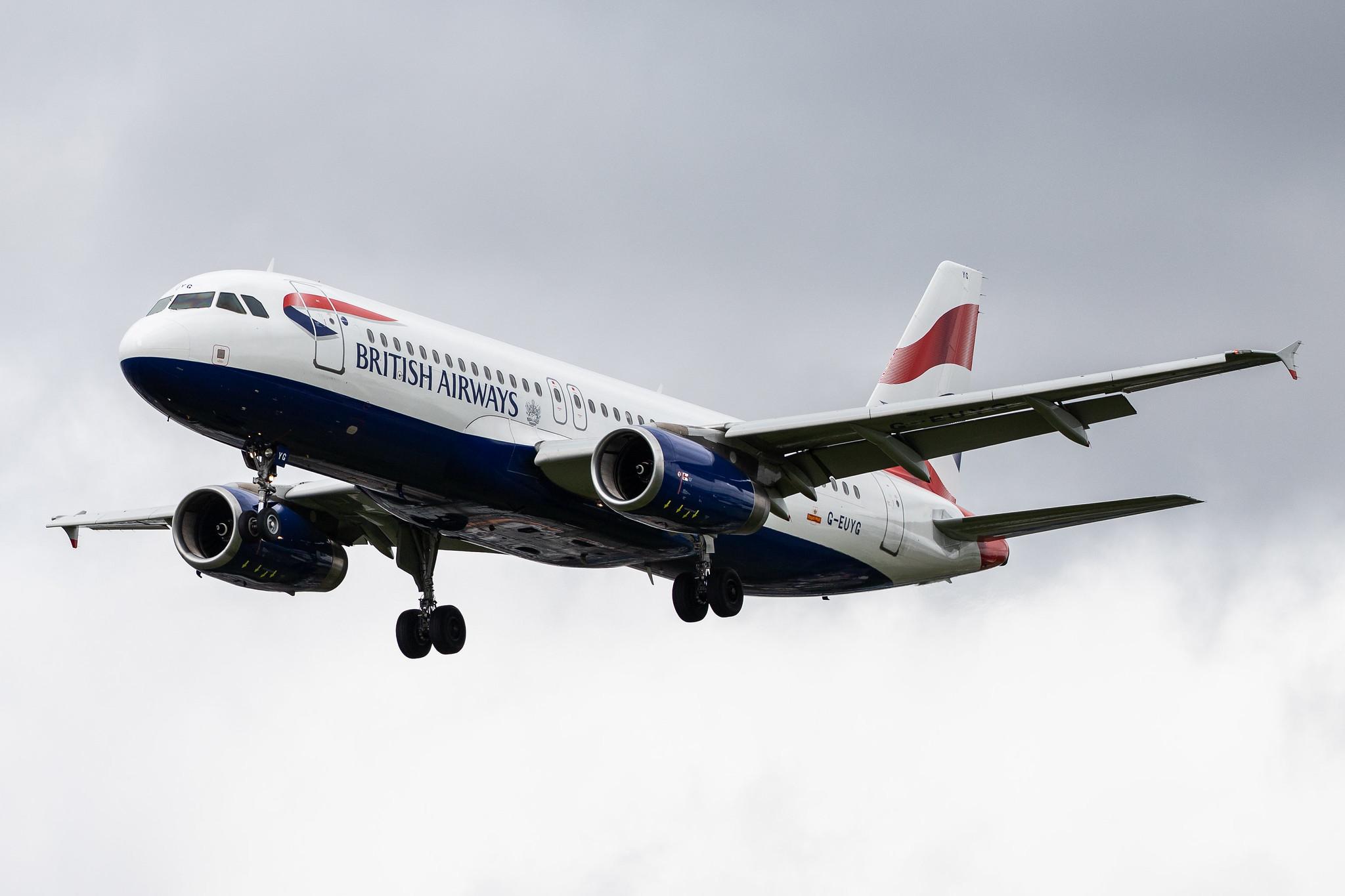 London Heathrow Airport: British Airways (BA / BAW) |  Airbus A320-232 A320 | G-EUYG | MSN 4238