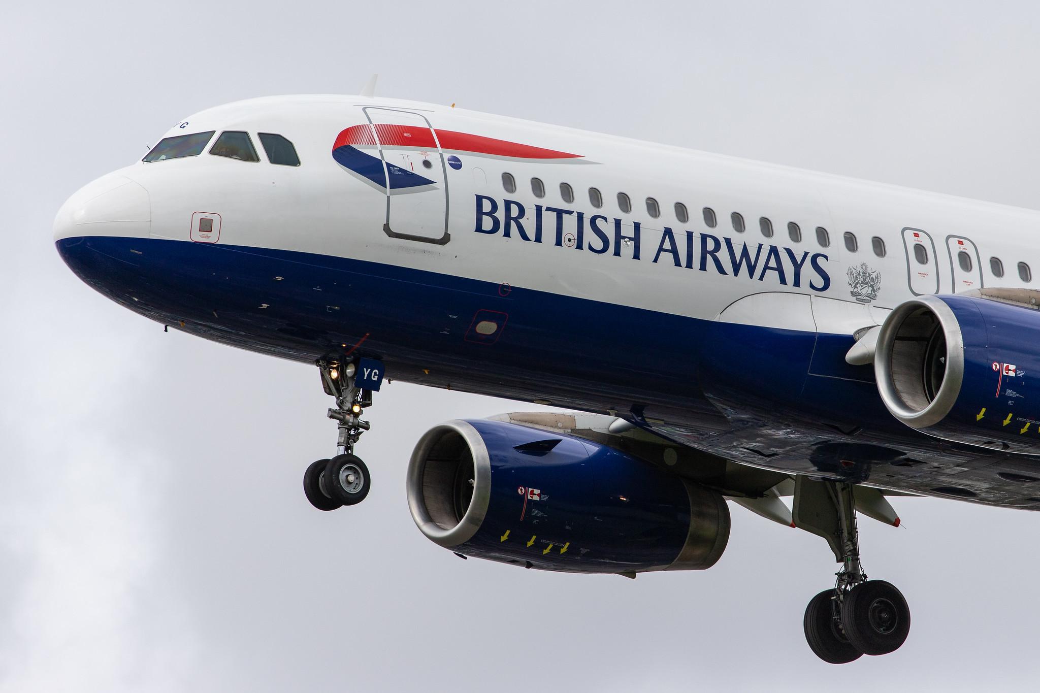 London Heathrow Airport: British Airways (BA / BAW) |  Airbus A320-232 A320 | G-EUYG | MSN 4238