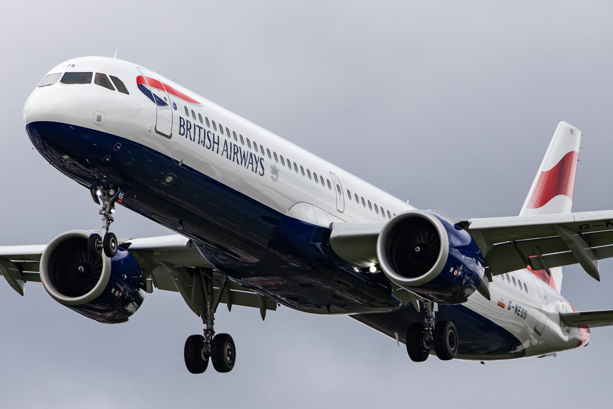 London Heathrow Airport: British Airways (BA / BAW) |  Airbus A321-251NX A21N | G-NEOS | MSN 8637