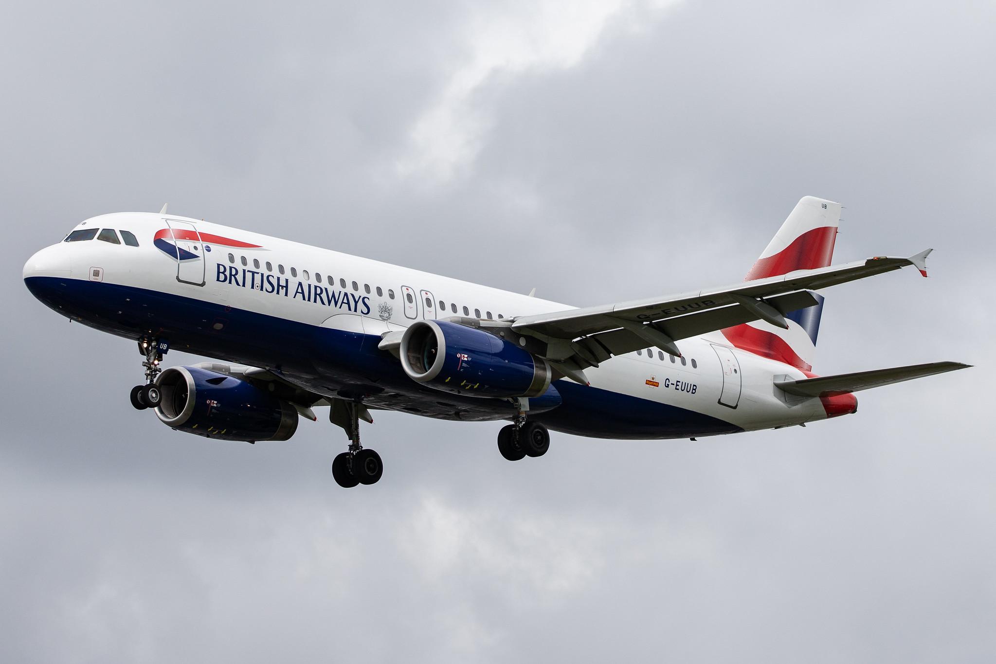 London Heathrow Airport: British Airways (BA / BAW) |  Airbus A320-232 A320 | G-EUUB | MSN 1689