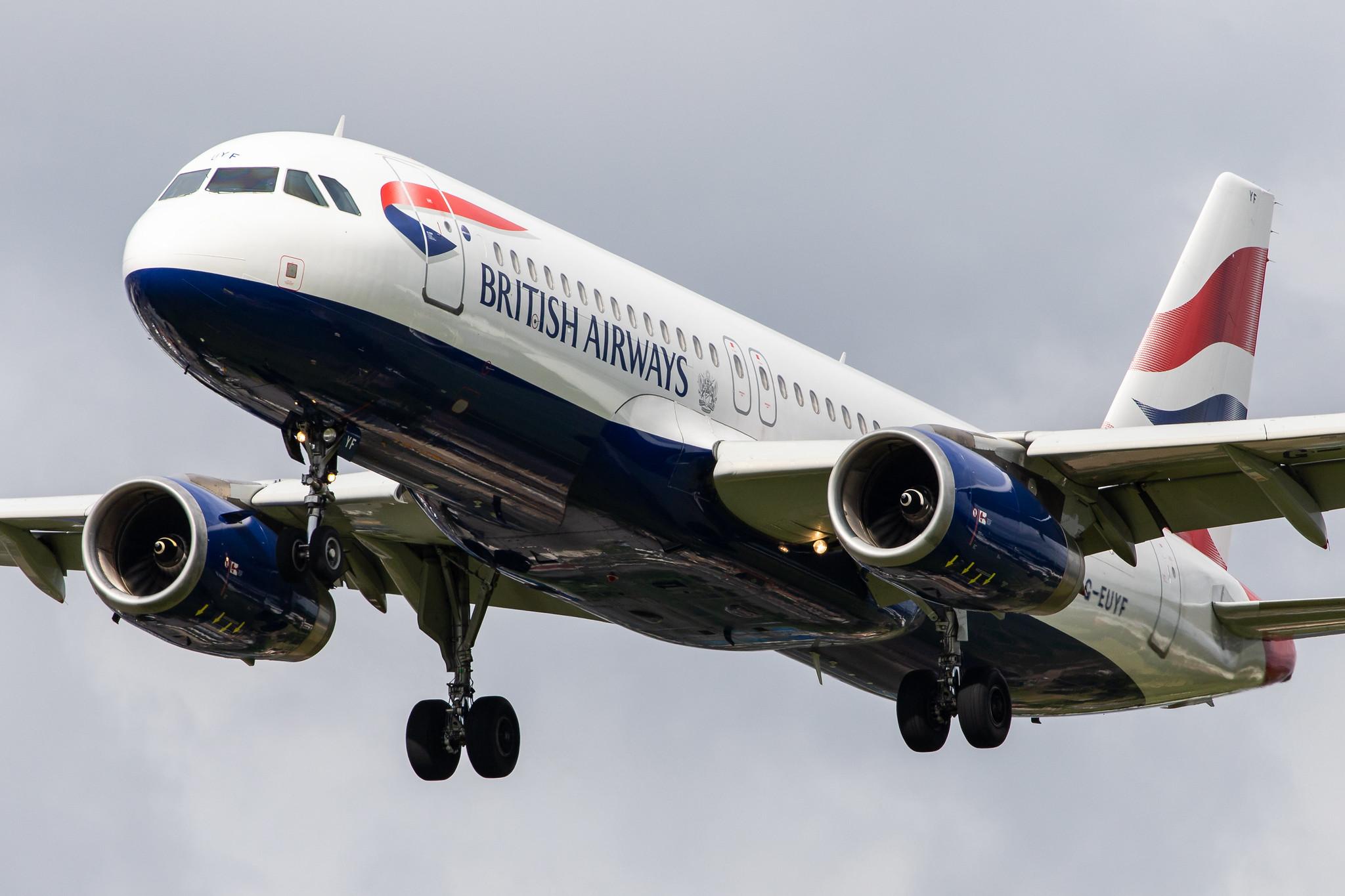 London Heathrow Airport: British Airways (BA / BAW) |  Airbus A320-232 A320 | G-EUYF | MSN 4185