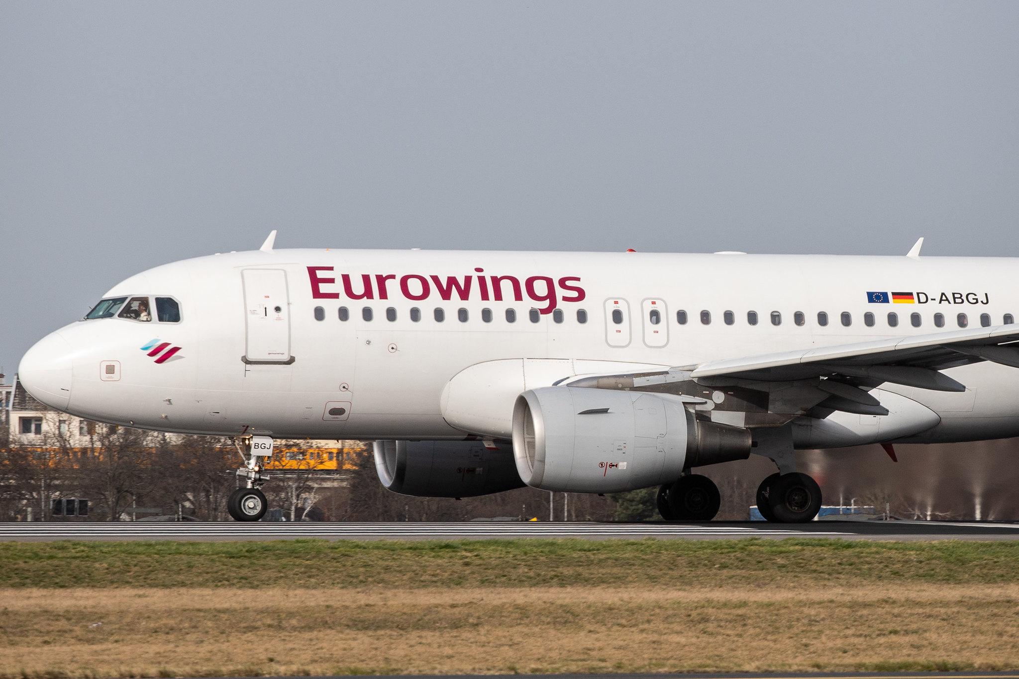 Flughafen Berlin Tegel (TXL): Eurowings (EW / EWG) | Operator: Germanwings |  Airbus A319-112 A319 | D-ABGJ | MSN 3415