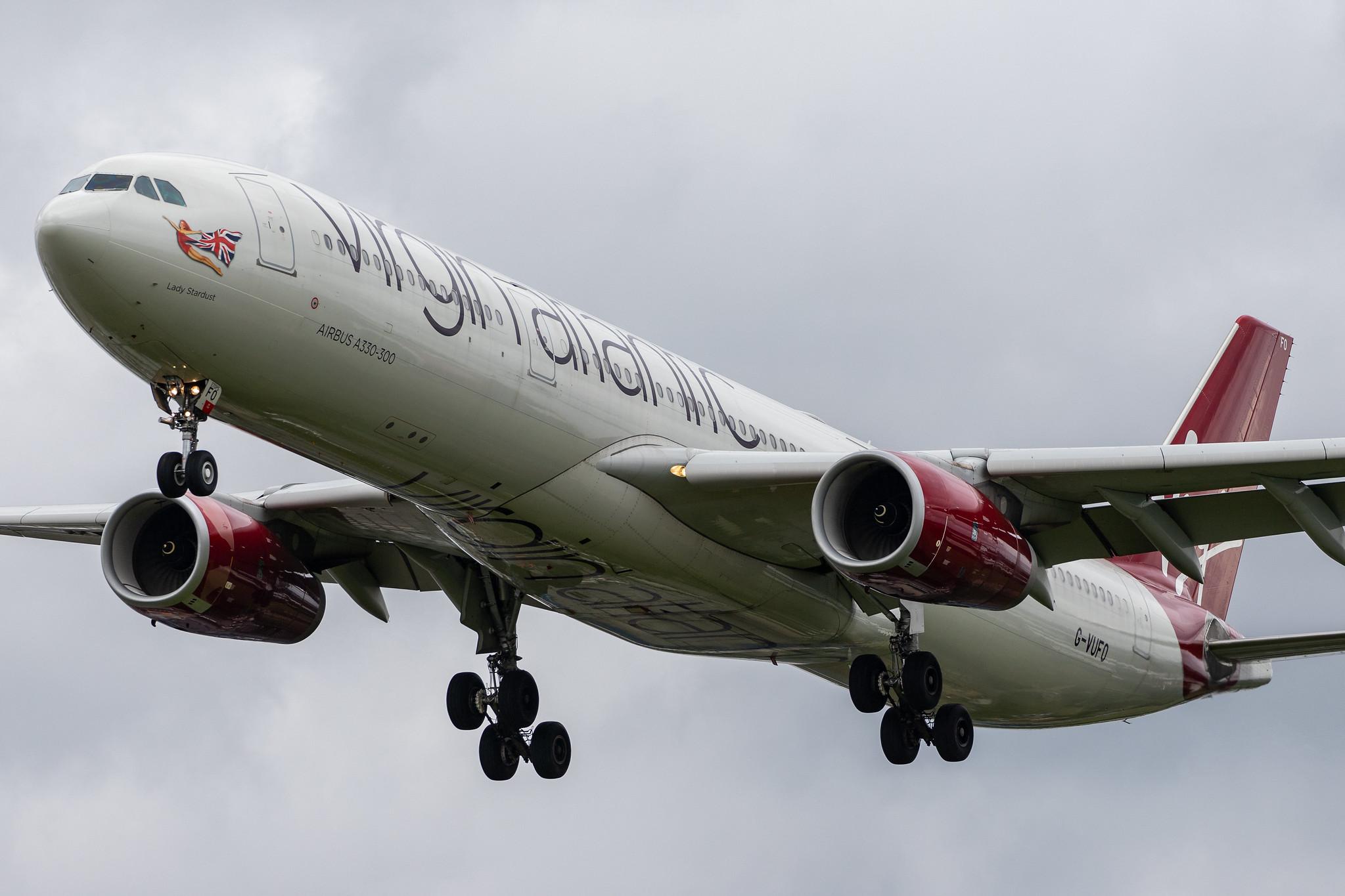 London Heathrow Airport: Virgin Atlantic (VS / VIR) |  Airbus A330-343 A333 | G-VUFO | MSN 1352