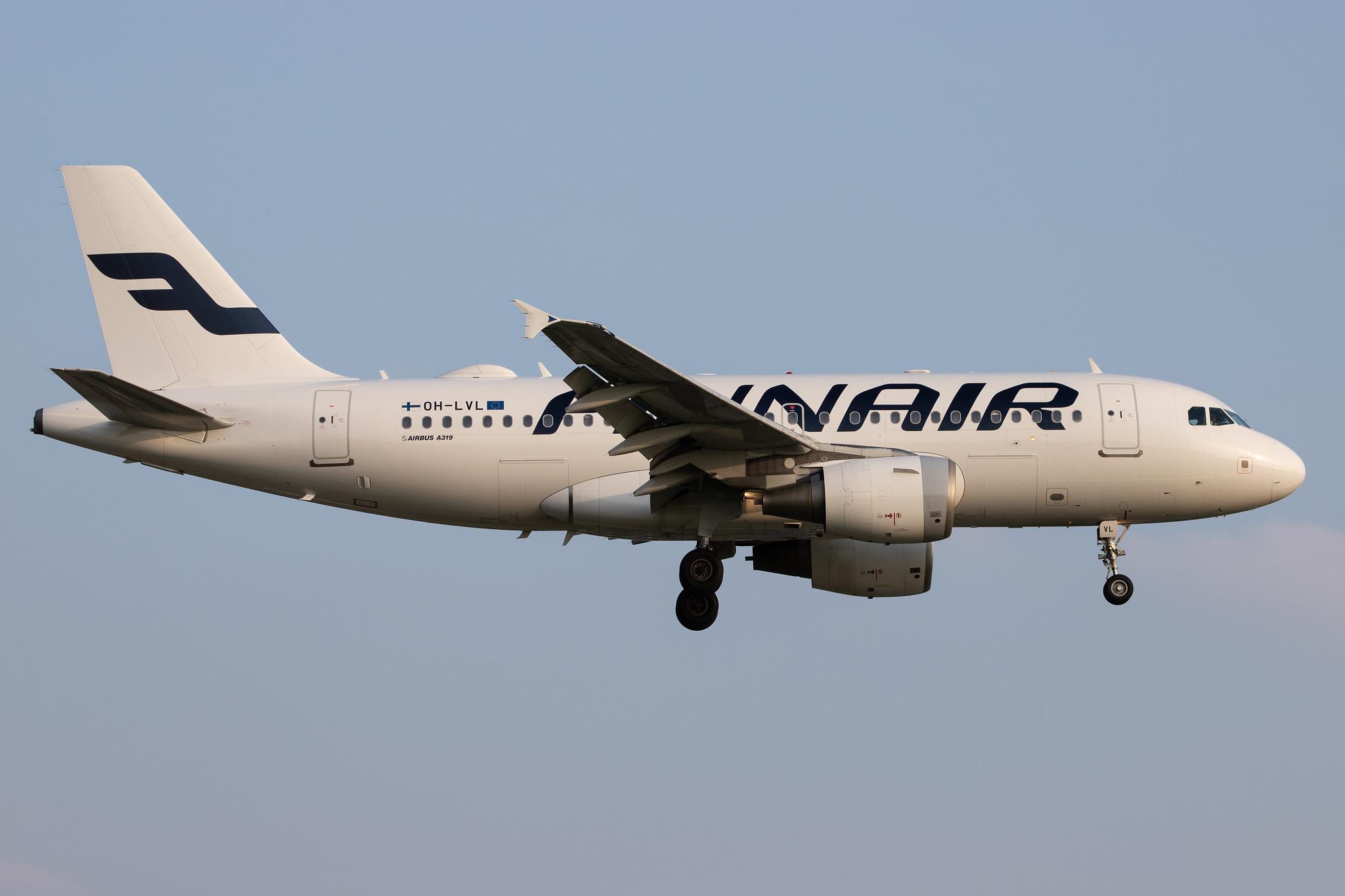 Hamburg Airport: Finnair (AY / FIN) |  Airbus A319-112 A319 | OH-LVL | MSN 2266