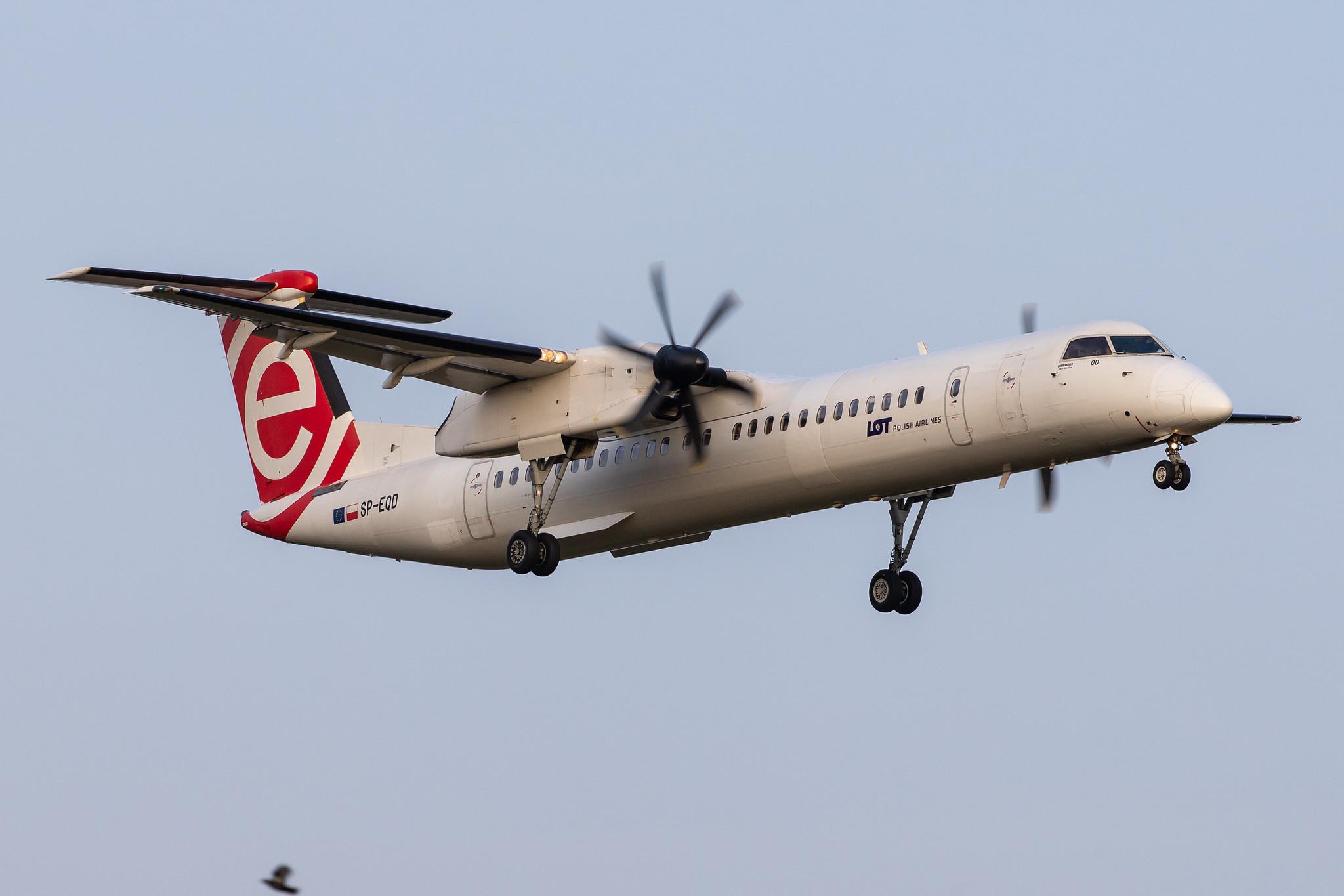 Hamburg Airport: LOT (LO / LOT) |  De Havilland Canada Dash 8-400 DH8D | SP-EQD | MSN 4411