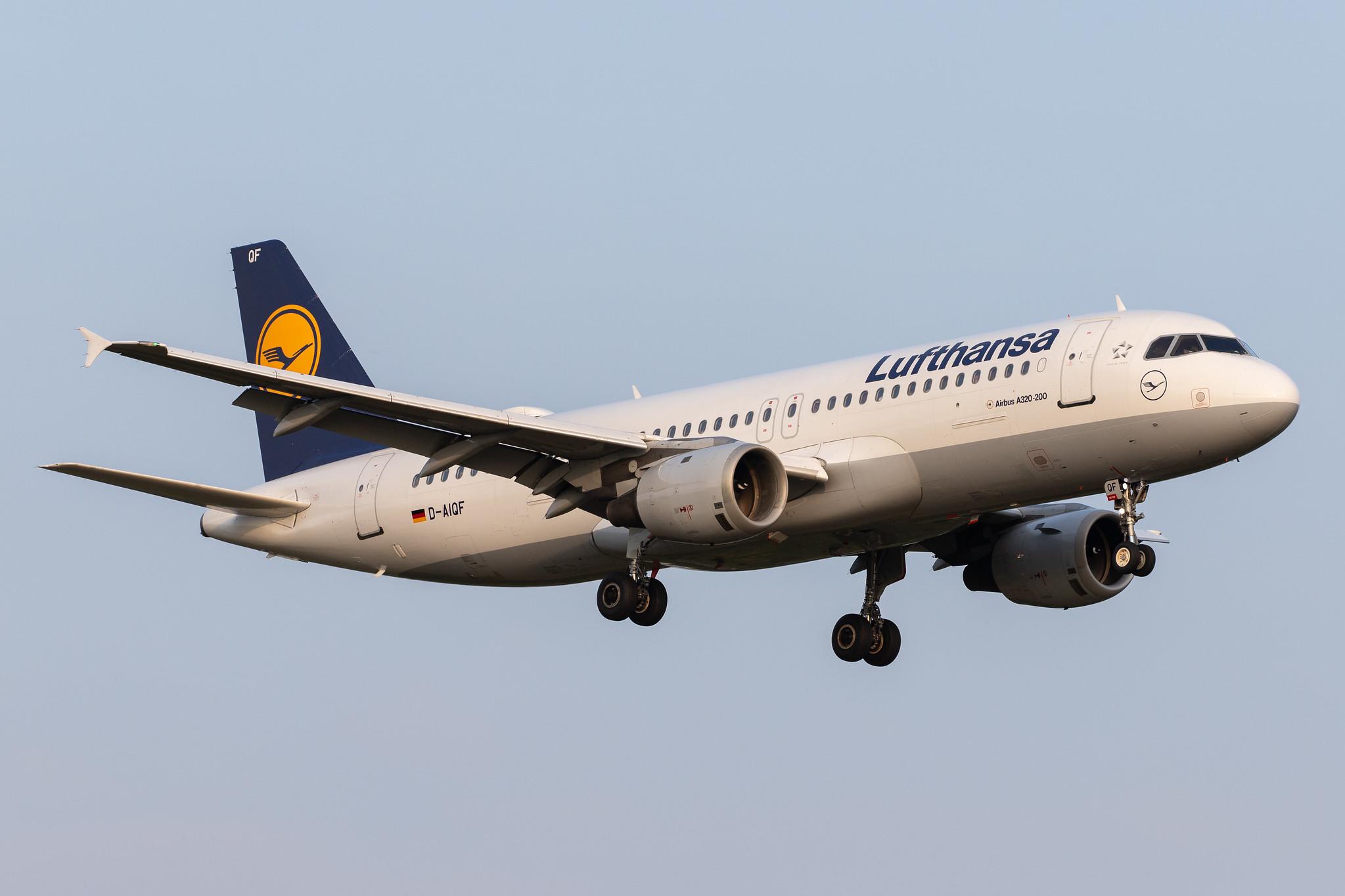 Hamburg Airport: Lufthansa (LH / DLH) |  Airbus A320-211 A320 | D-AIQF | MSN 0216