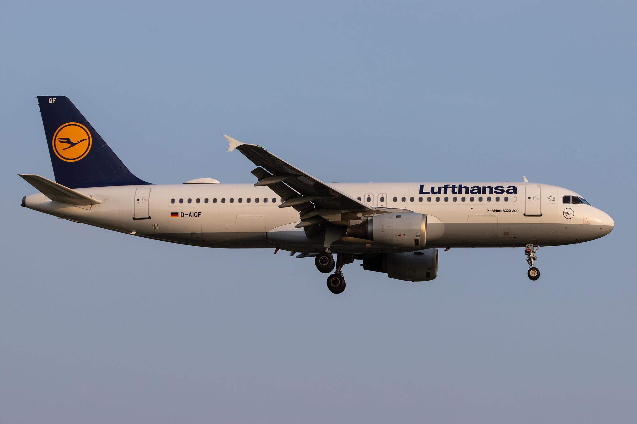 Hamburg Airport: Lufthansa (LH / DLH) |  Airbus A320-211 A320 | D-AIQF | MSN 0216
