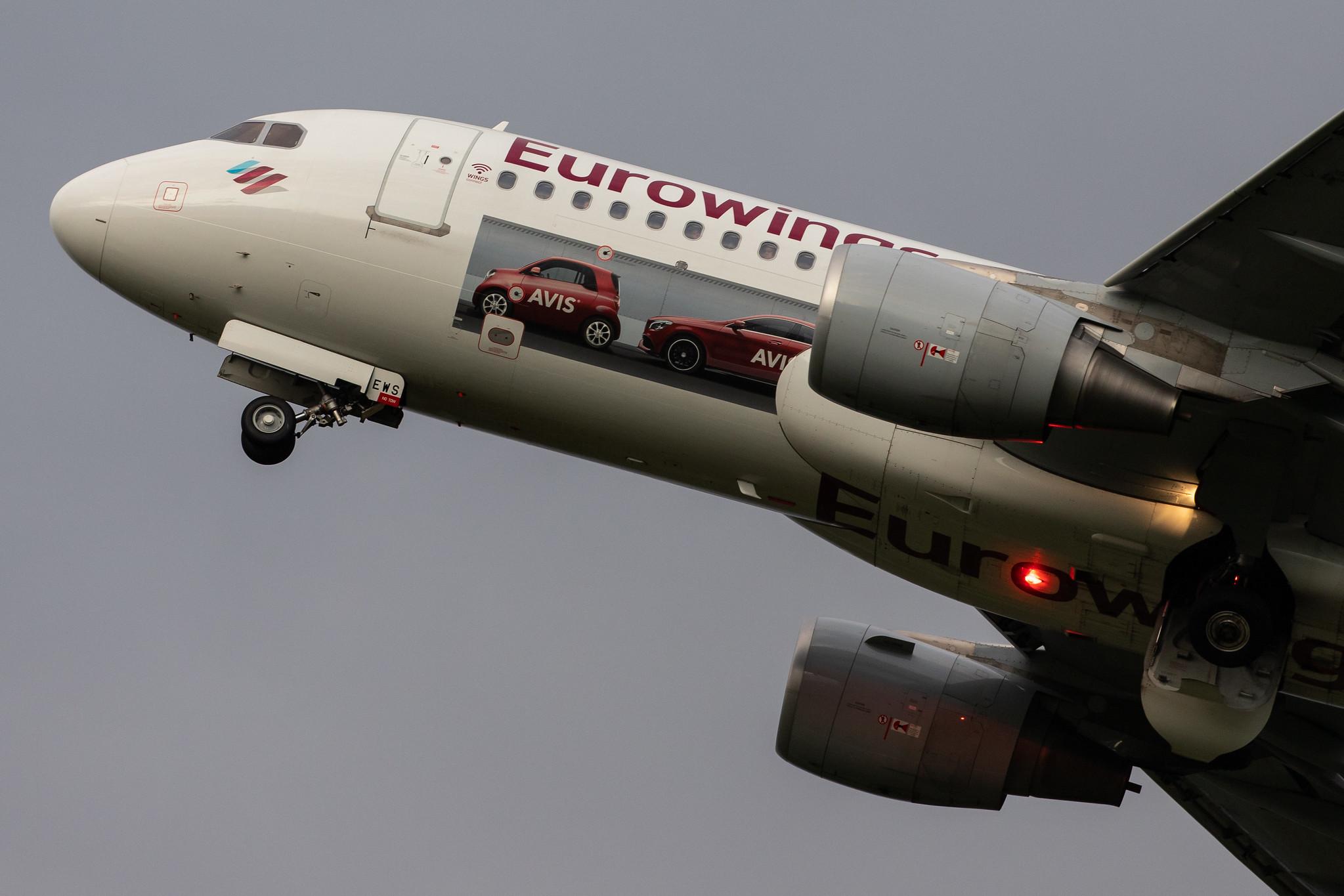 Hamburg Airport: Eurowings (EW / EWG) |  Livery: AVIS Livery |  Airbus A320-214 A320 | D-AEWS | MSN 7439