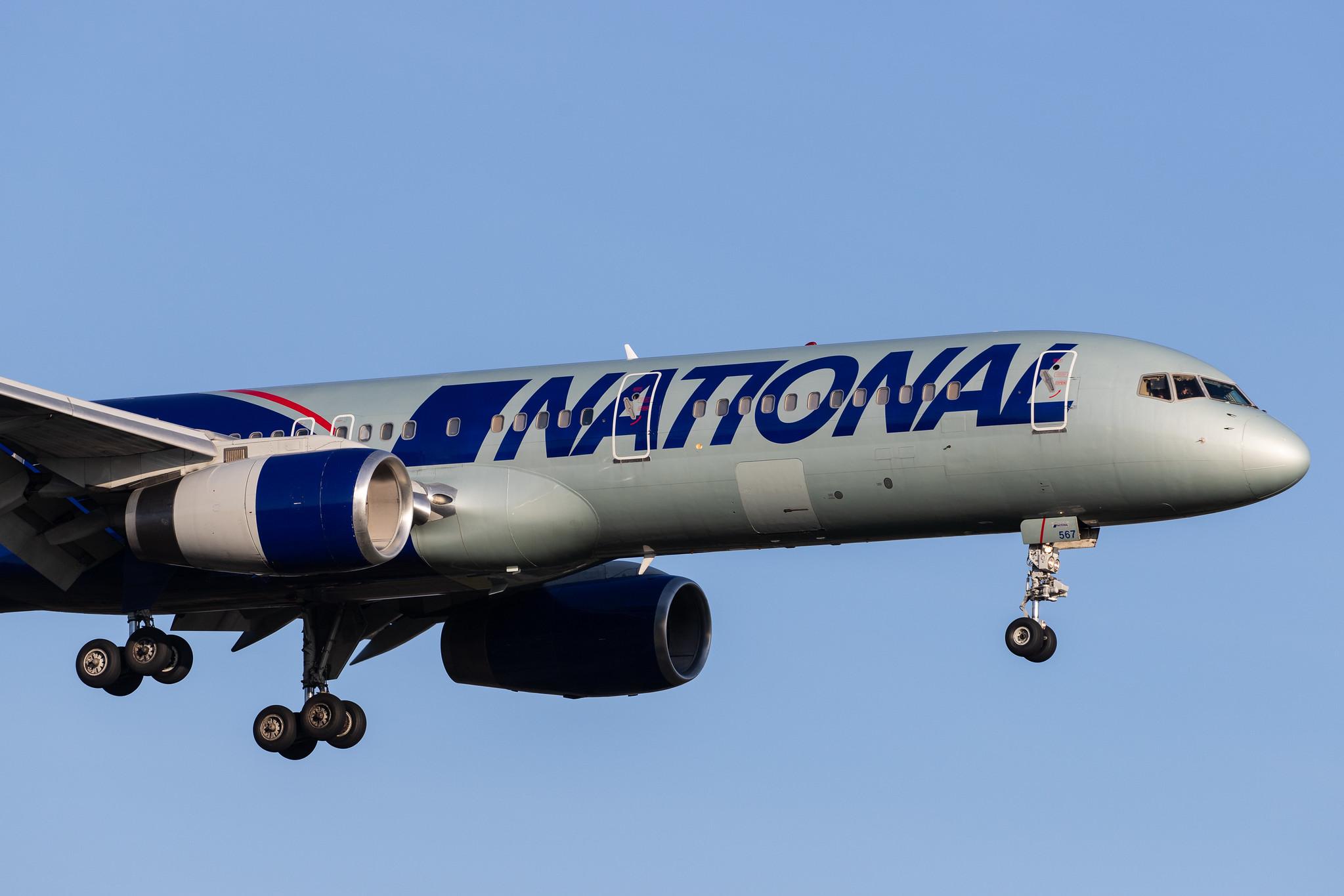 Hamburg Airport: National Airlines (N8 / NCR) |  Boeing 757-223 B752 | N567CA | MSN 24608