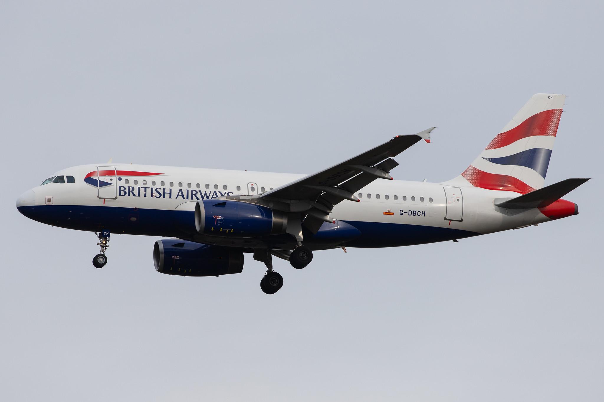 London Heathrow Airport: British Airways (BA / BAW) |  Airbus A319-131 A319 | G-DBCH | MSN 2697
