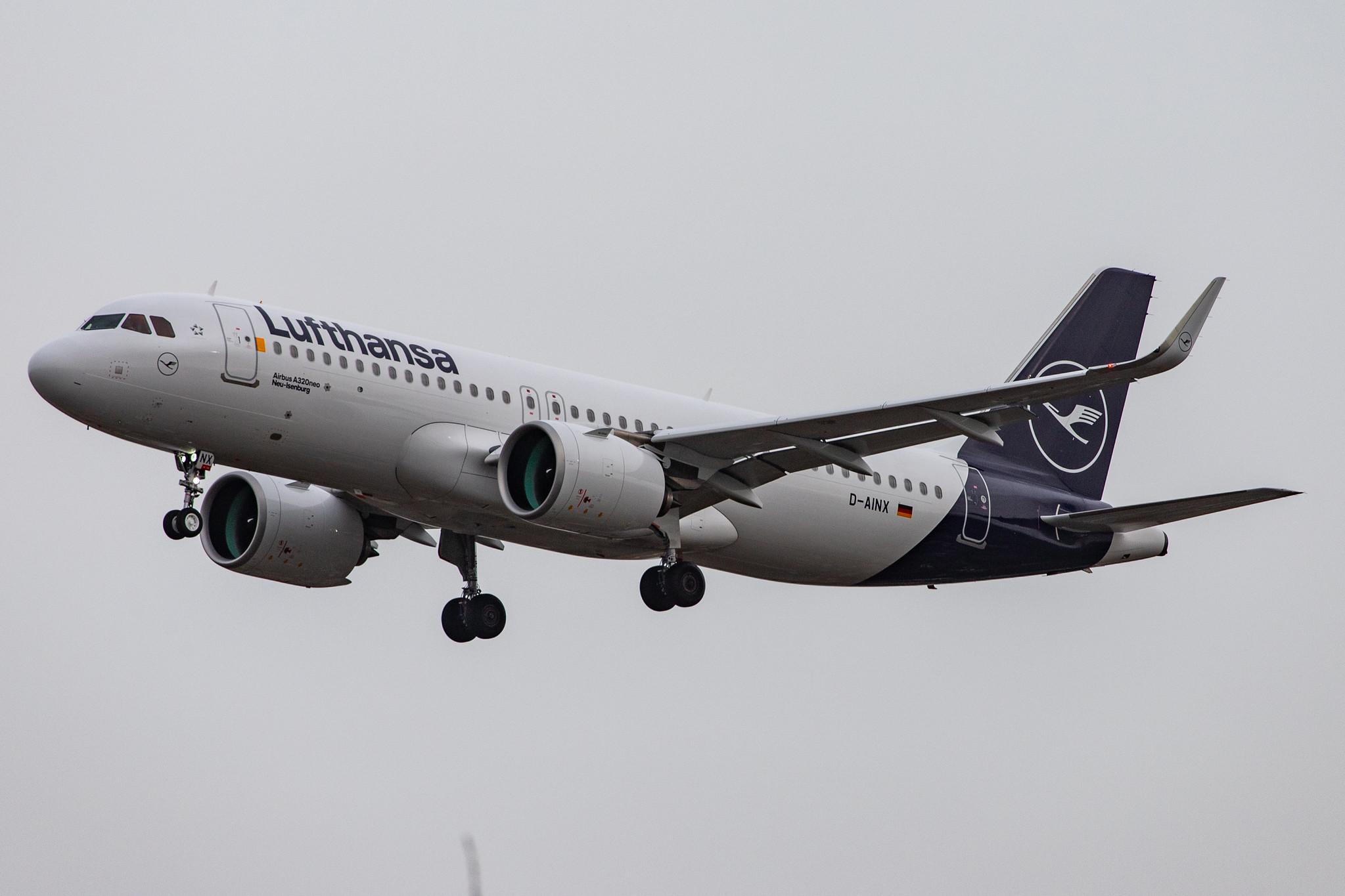 London Heathrow Airport: Lufthansa (LH / DLH) |  Airbus A320-271N A20N | D-AINX | MSN 9251