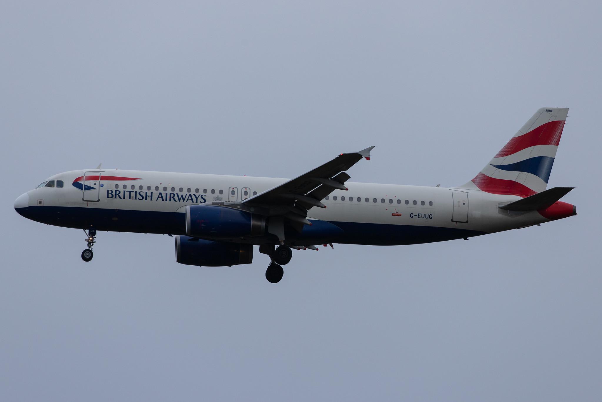 London Heathrow Airport: British Airways (BA / BAW) |  Airbus A320-232 A320 | G-EUUG | MSN 1812