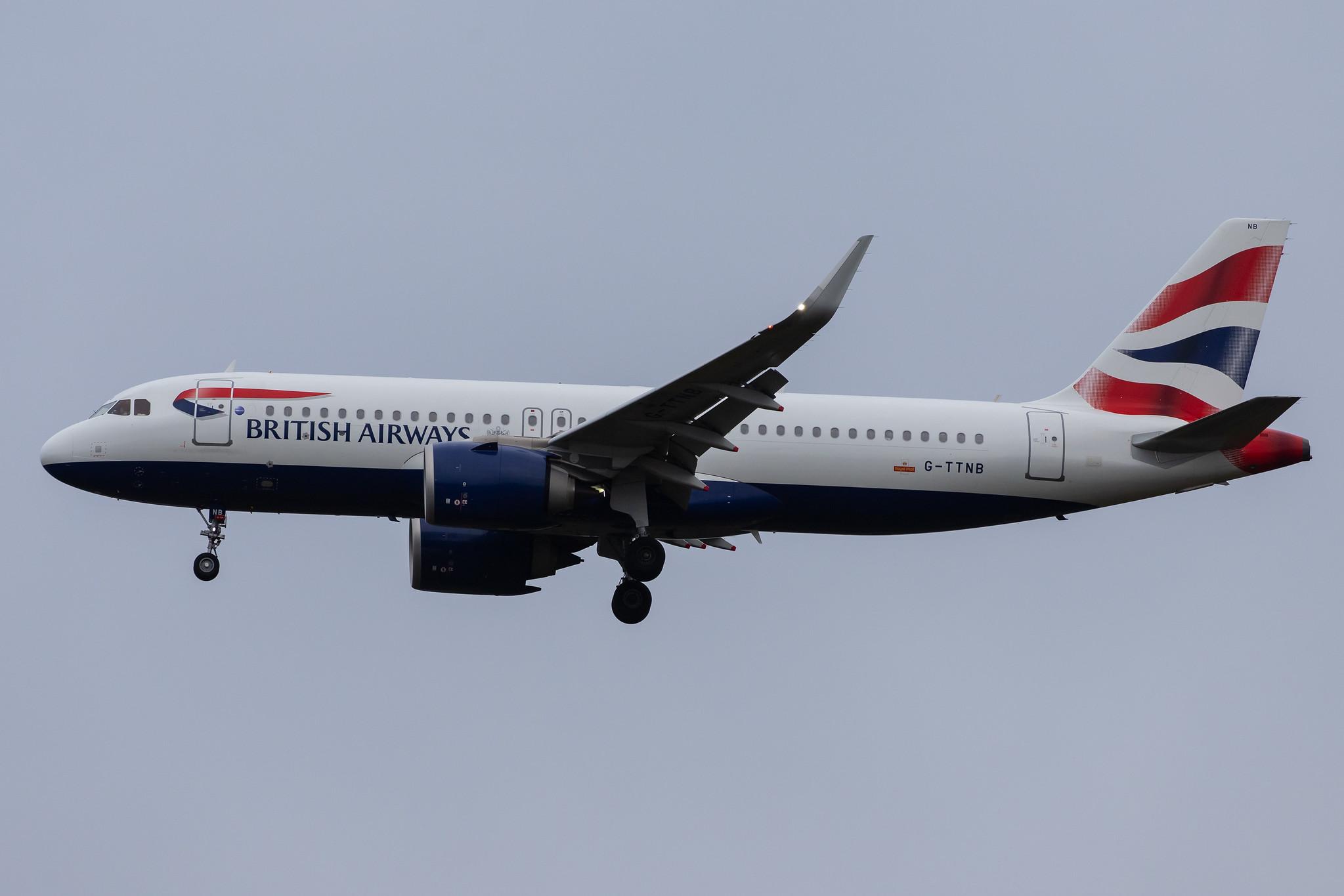 London Heathrow Airport: British Airways (BA / BAW) |  Airbus A320-251N A20N | G-TTNB | MSN 8139