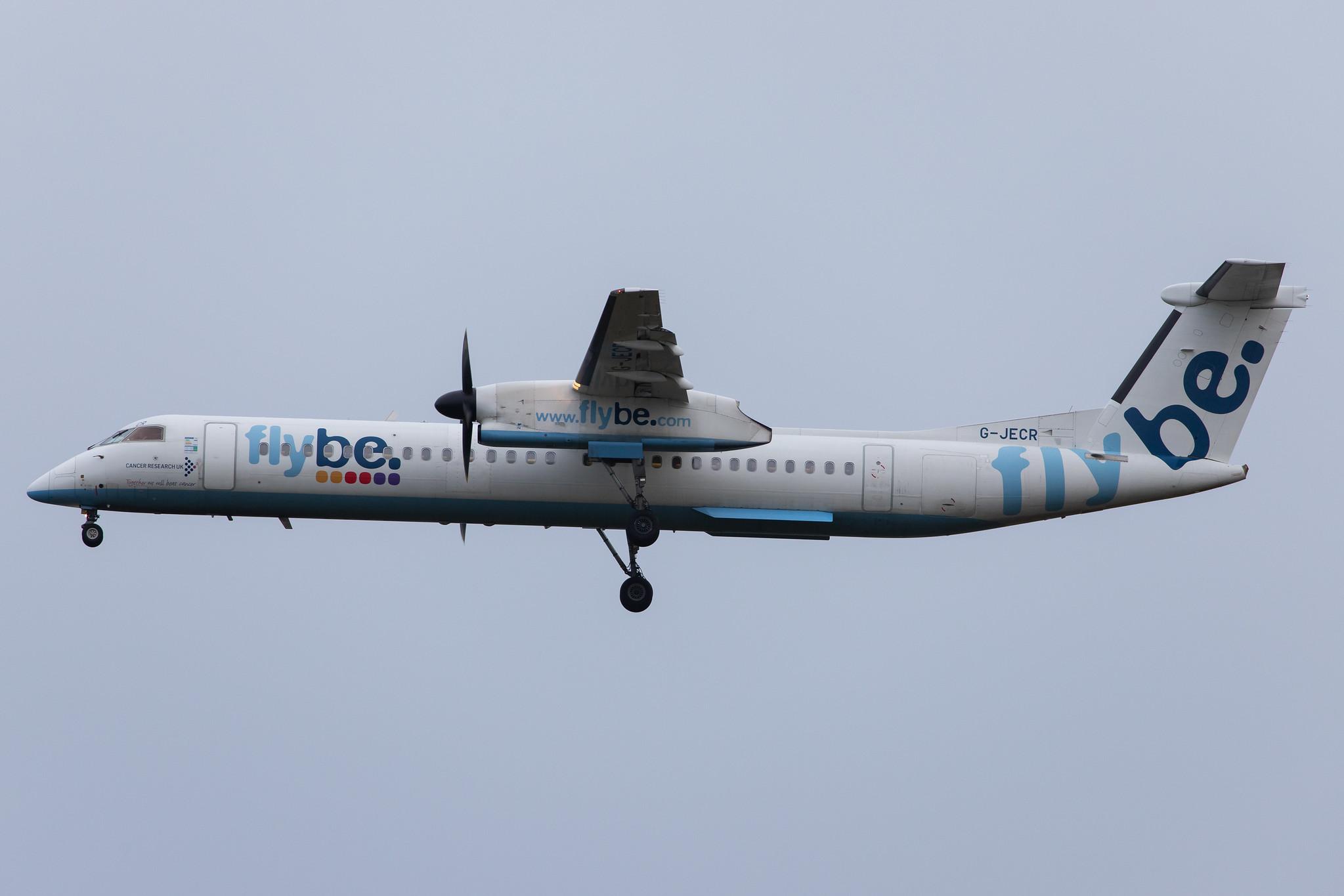 London Heathrow Airport: Flybe (BE / BEE) |  De Havilland Canada Dash 8-400 DH8D | G-JECR | MSN 4139
