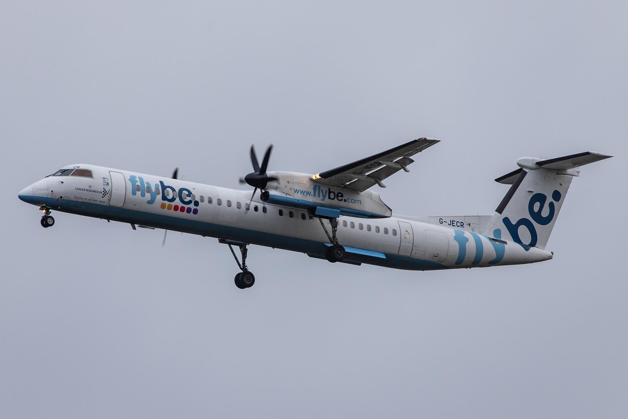 London Heathrow Airport: Flybe (BE / BEE) |  De Havilland Canada Dash 8-400 DH8D | G-JECR | MSN 4139