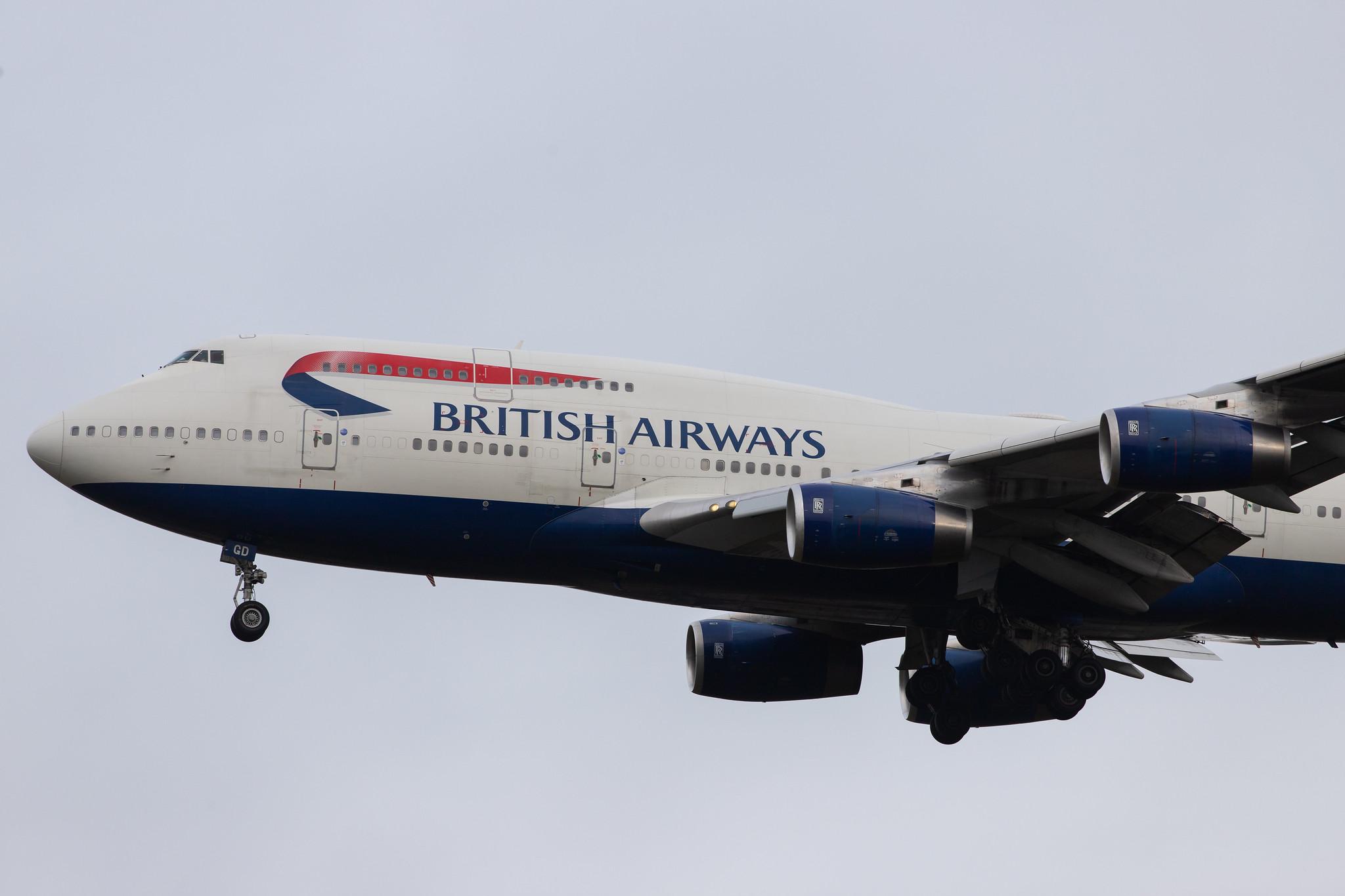 London Heathrow Airport: British Airways (BA / BAW) |  Boeing 747-436 B744 | G-BYGD | MSN 28857