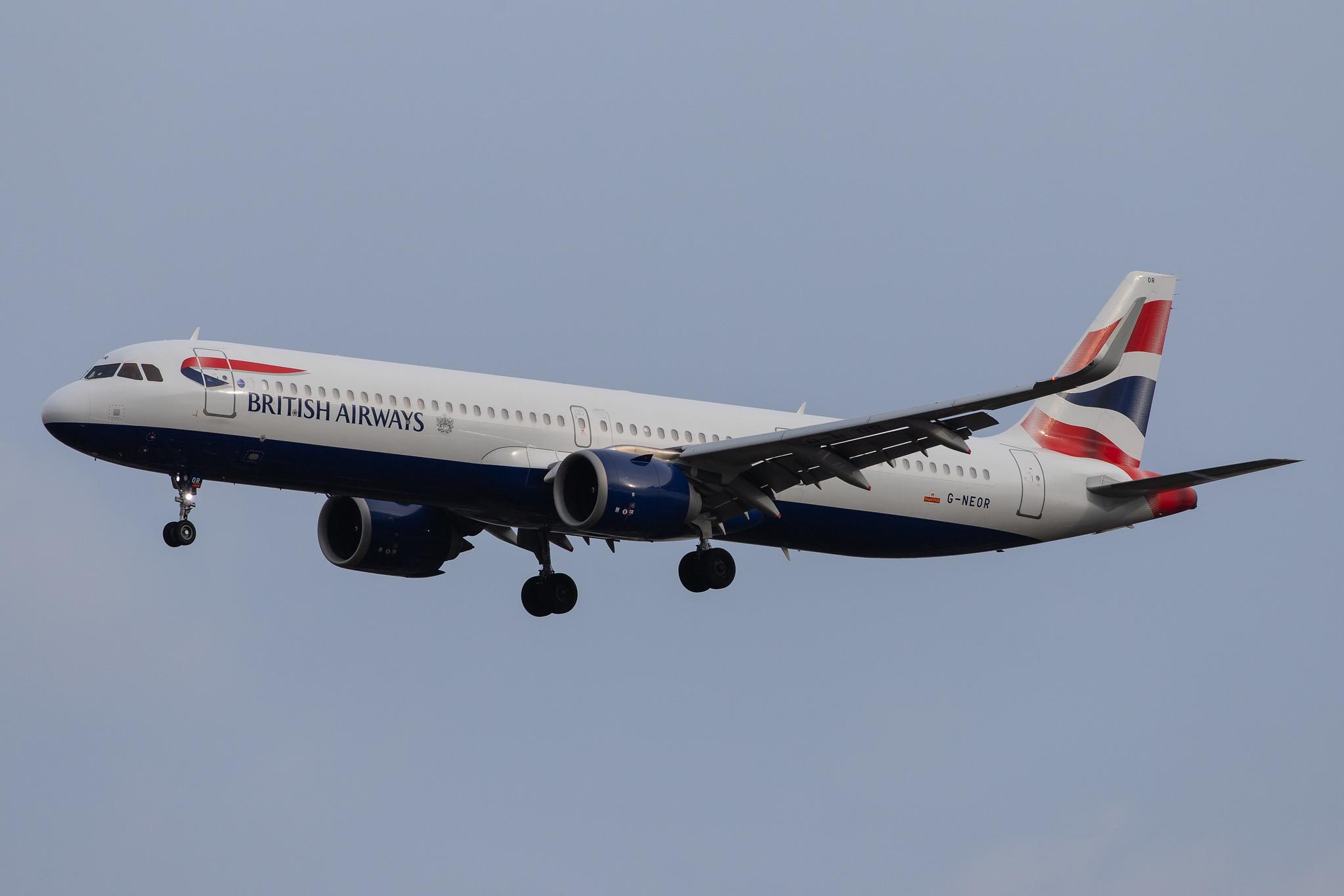 London Heathrow Airport: British Airways (BA / BAW) |  Airbus A321-251NX A21N | G-NEOR | MSN 8526