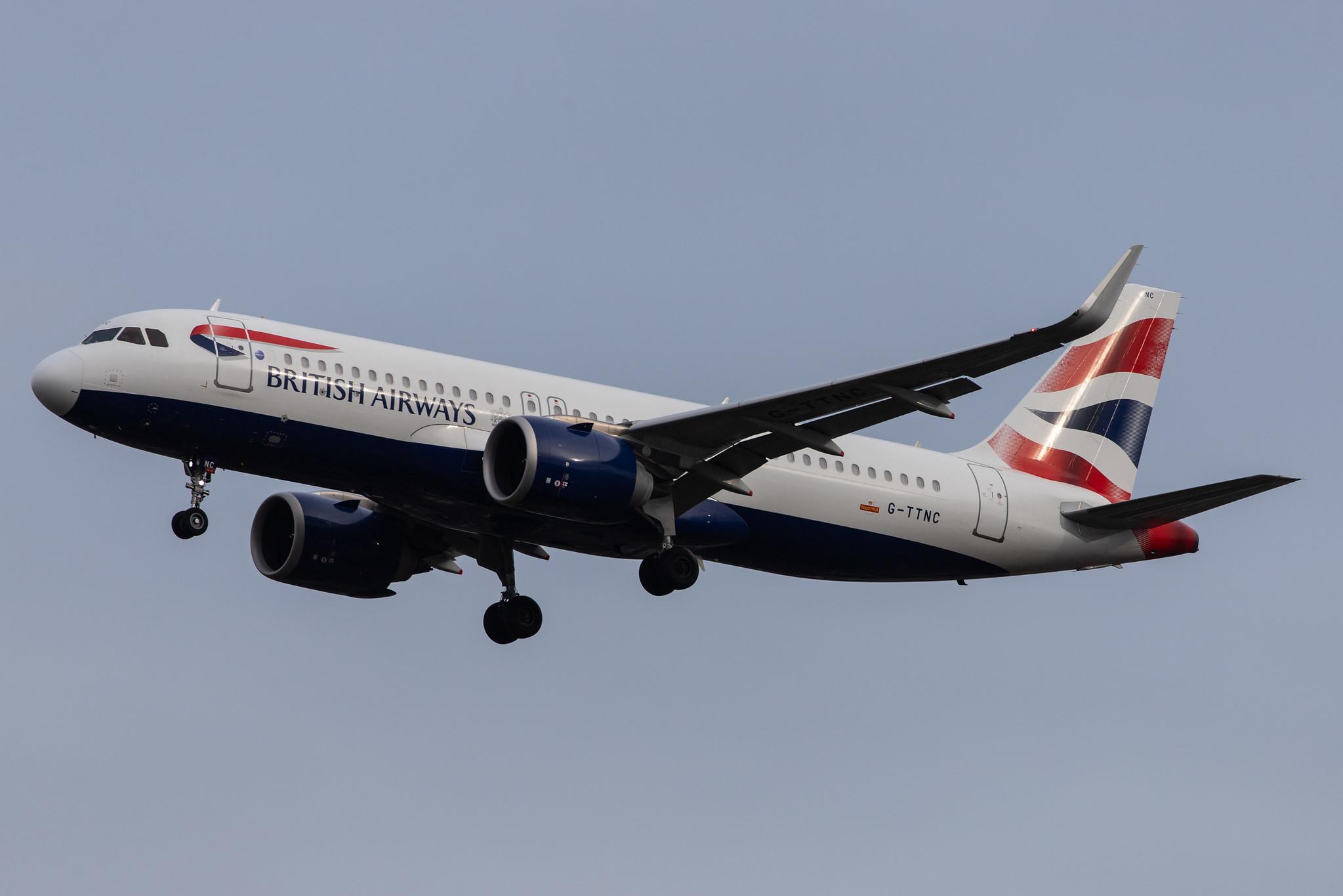 London Heathrow Airport: British Airways (BA / BAW) |  Airbus A320-251N A20N | G-TTNC | MSN 8173
