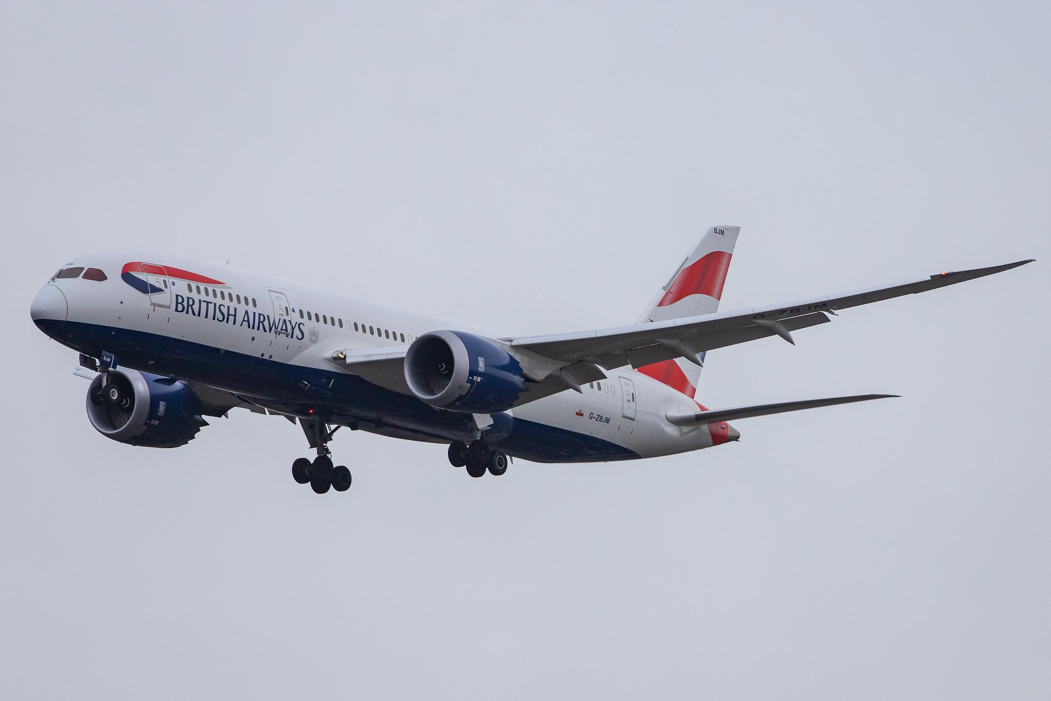 London Heathrow Airport: British Airways (BA / BAW) |  Boeing 787-8 Dreamliner B788 | G-ZBJM | MSN 60631