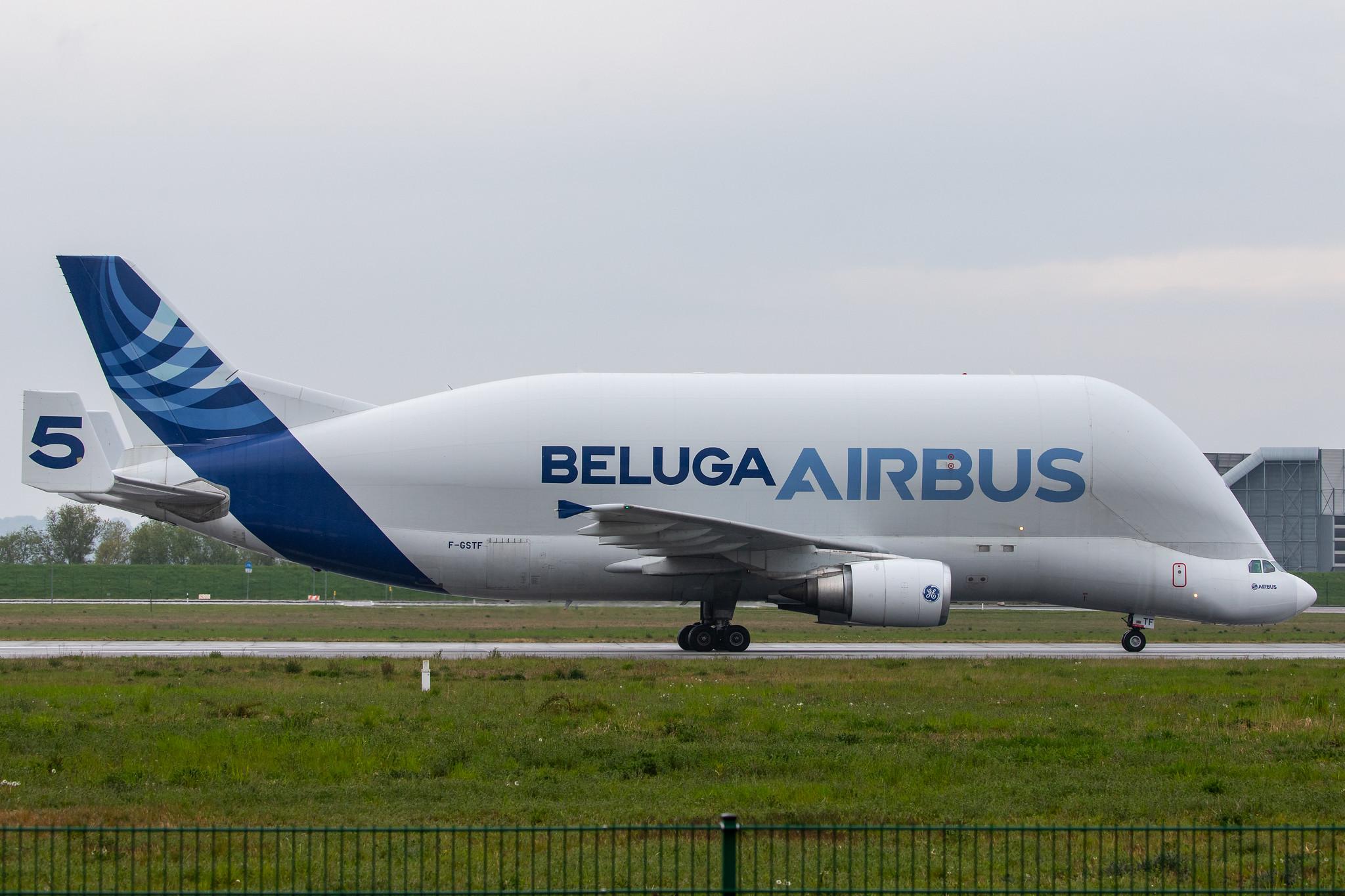 Flugplatz Hamburg-Finkenwerder: Airbus Transport International (4Y / BGA) |  Airbus A300-608ST Beluga A3ST | F-GSTF | MSN 796