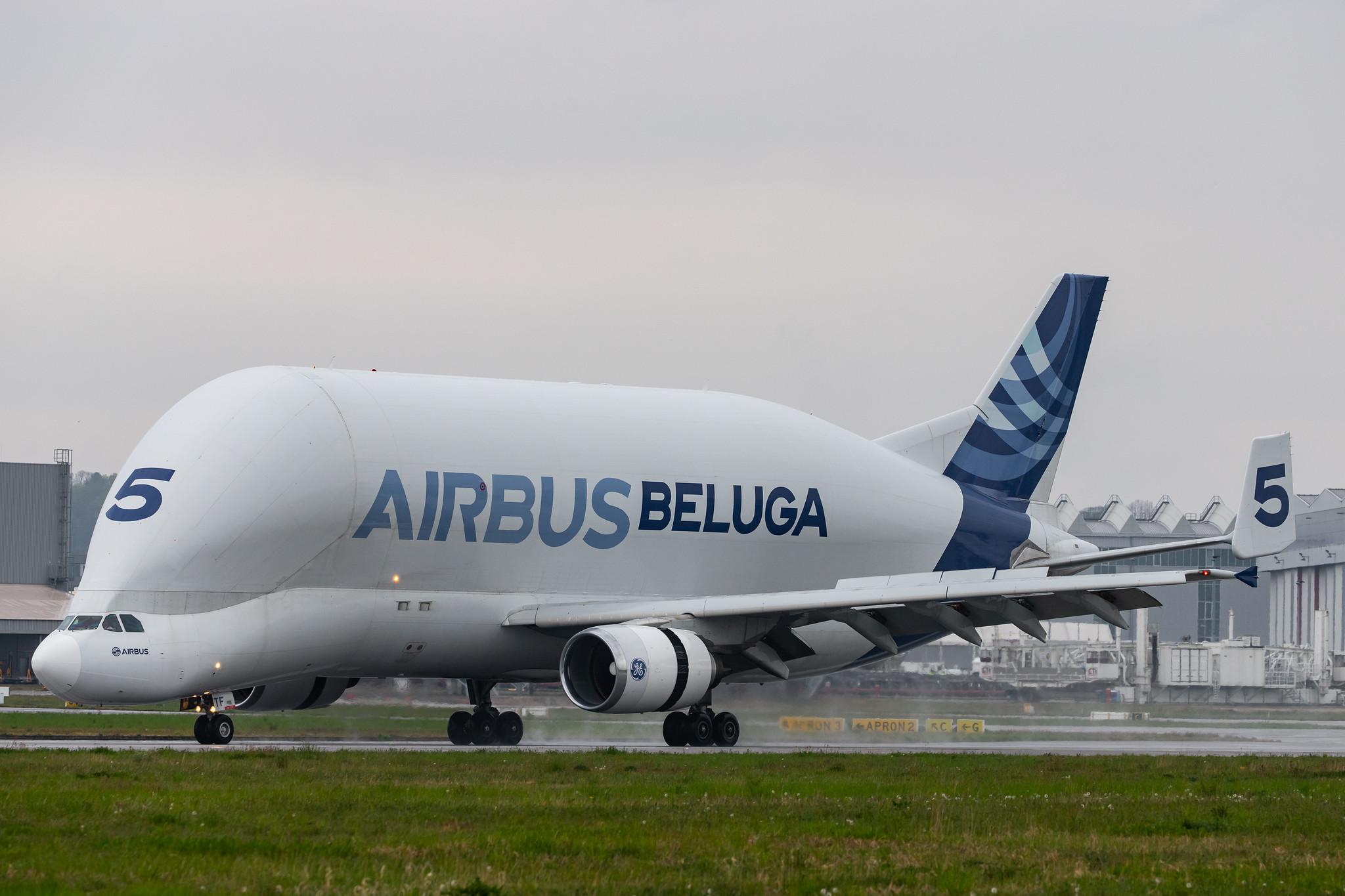 Flugplatz Hamburg-Finkenwerder: Airbus Transport International (4Y / BGA) |  Airbus A300-608ST Beluga A3ST | F-GSTF | MSN 796