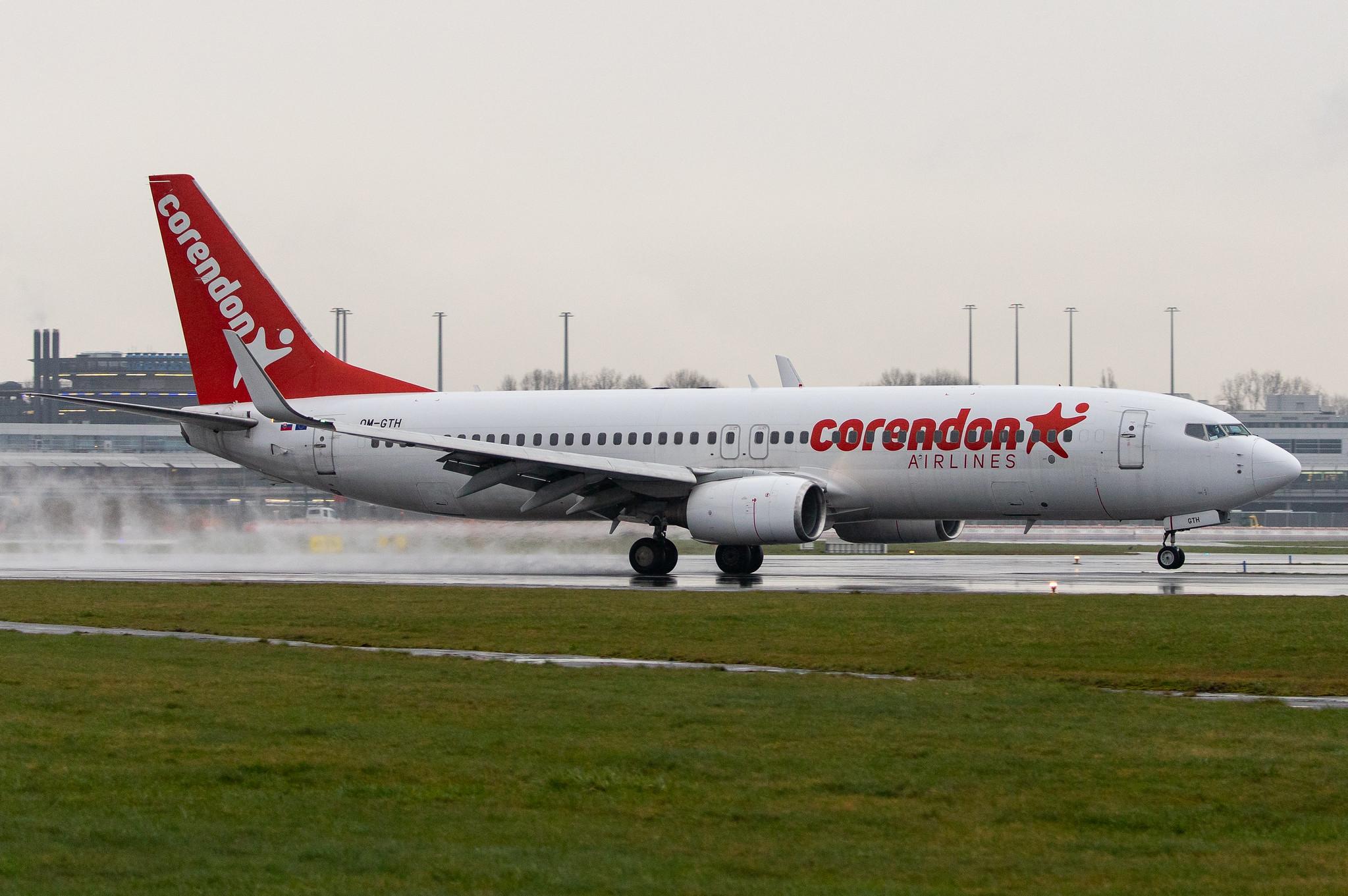Hamburg Airport Apron: Corendon Airlines (XC / CAI) | Operator: Go2Sky |  Boeing 737-8BK B738 | OM-GTH | MSN 29644