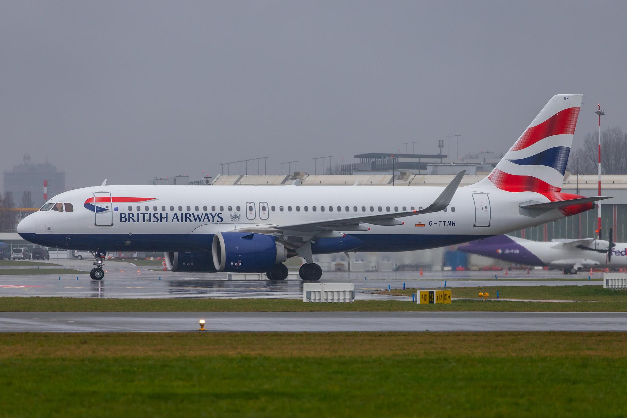 Hamburg Airport Apron: British Airways (BA / BAW) |  Airbus A320-251N A20N | G-TTNH | MSN 8489