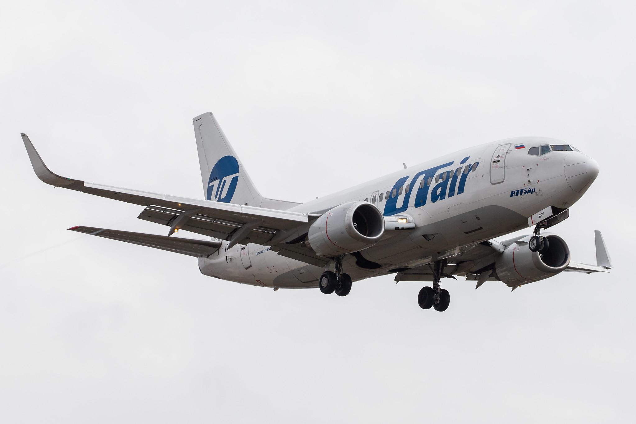 Flughafen Berlin Tegel (TXL): UTair (UT / UTA) |  Boeing 737-524 B735 | VQ-BPP | MSN 28906