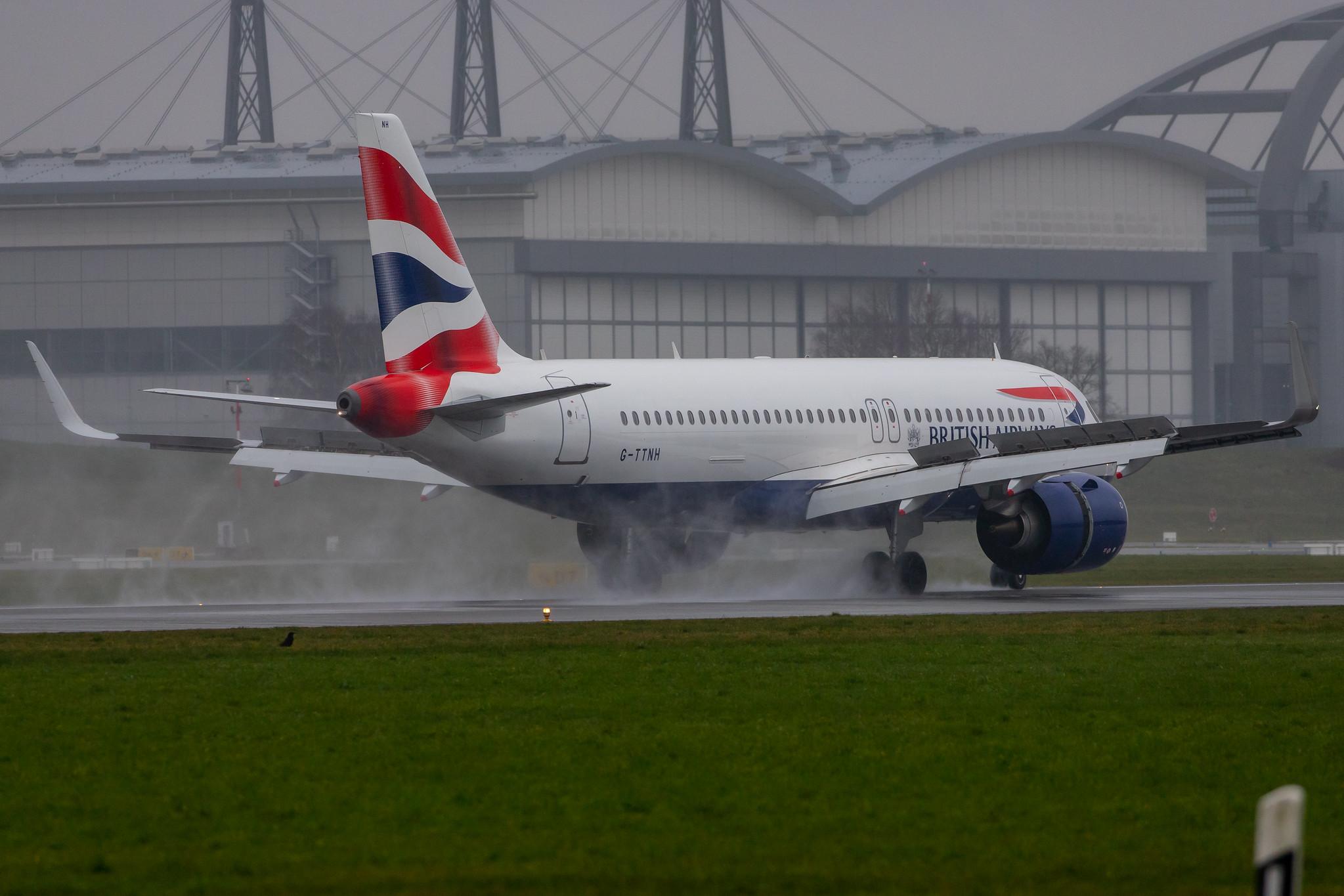 Hamburg Airport Apron: British Airways (BA / BAW) |  Airbus A320-251N A20N | G-TTNH | MSN 8489