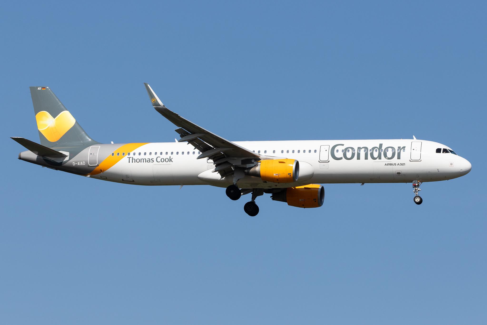 Frankfurt Airport: Condor (DE / CFG) |  Airbus A321-211 A321 | D-AIAD | MSN 6053