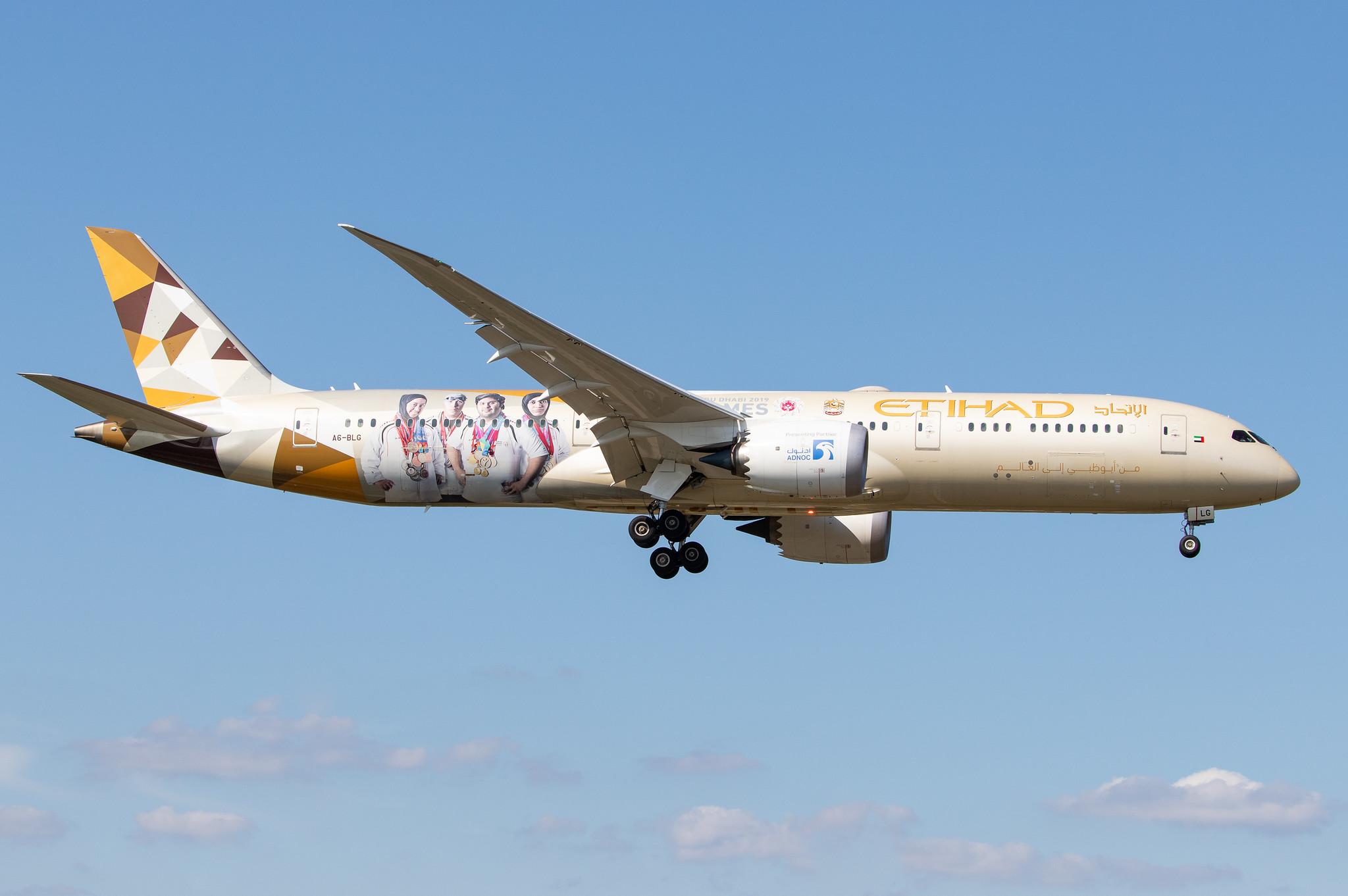Frankfurt Airport: Etihad Airways (EY / ETD) |  Boeing 787-9 Dreamliner B789 | A6-BLG | MSN 39652