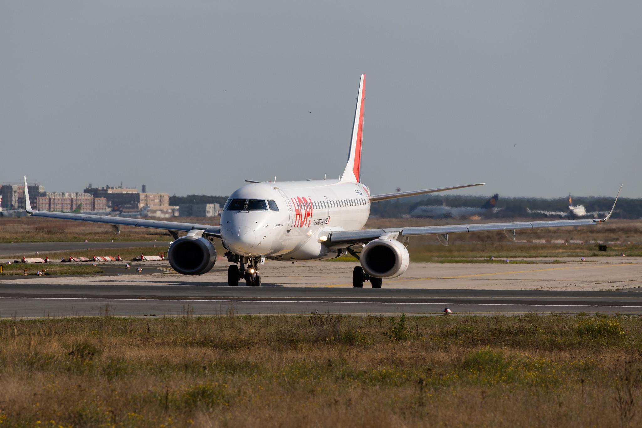 Frankfurt Airport: Air France (AF / AFR) | Operator: Air France Hop |  Embraer E190LR E190 | F-HBLA | MSN 19000051