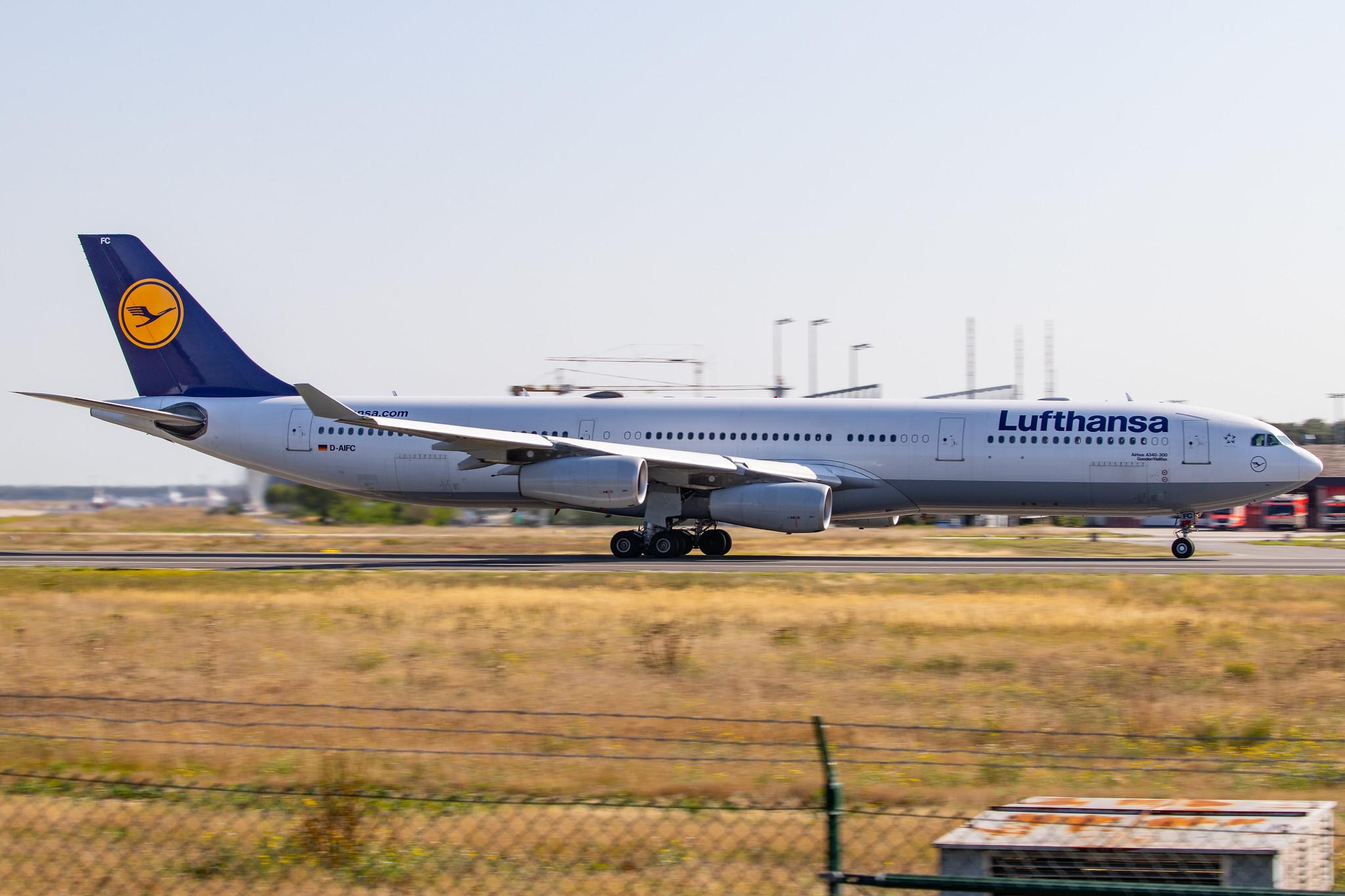 Frankfurt Airport: Lufthansa (LH / DLH) |  Airbus A340-313 A343 | D-AIFC | MSN 0379