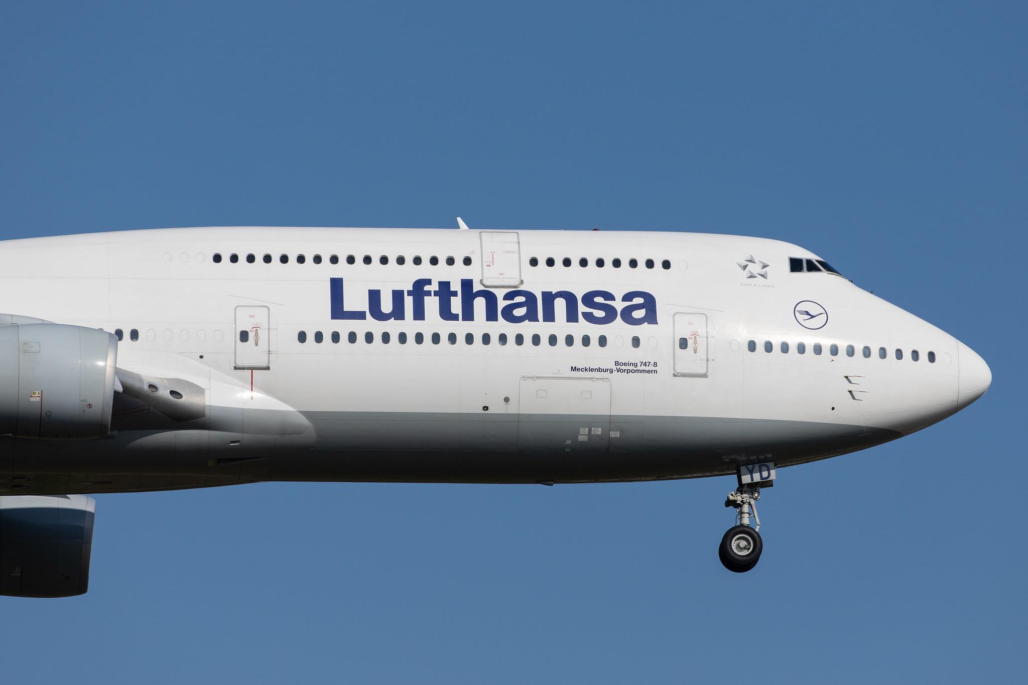 Frankfurt Airport: Lufthansa (LH / DLH) |  Boeing 747-830 B748 | D-ABYD | MSN 37829