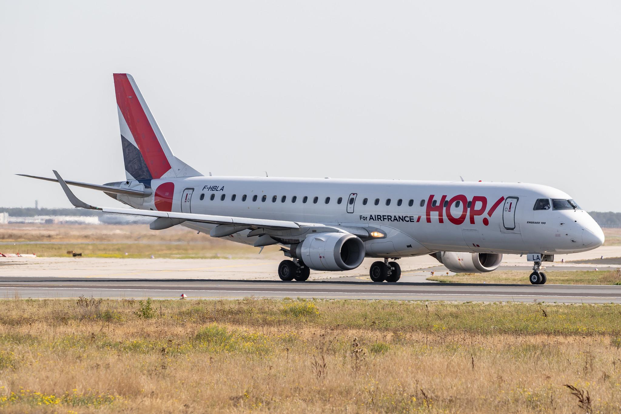 Frankfurt Airport: Air France (AF / AFR) | Operator: Air France Hop |  Embraer E190LR E190 | F-HBLA | MSN 19000051