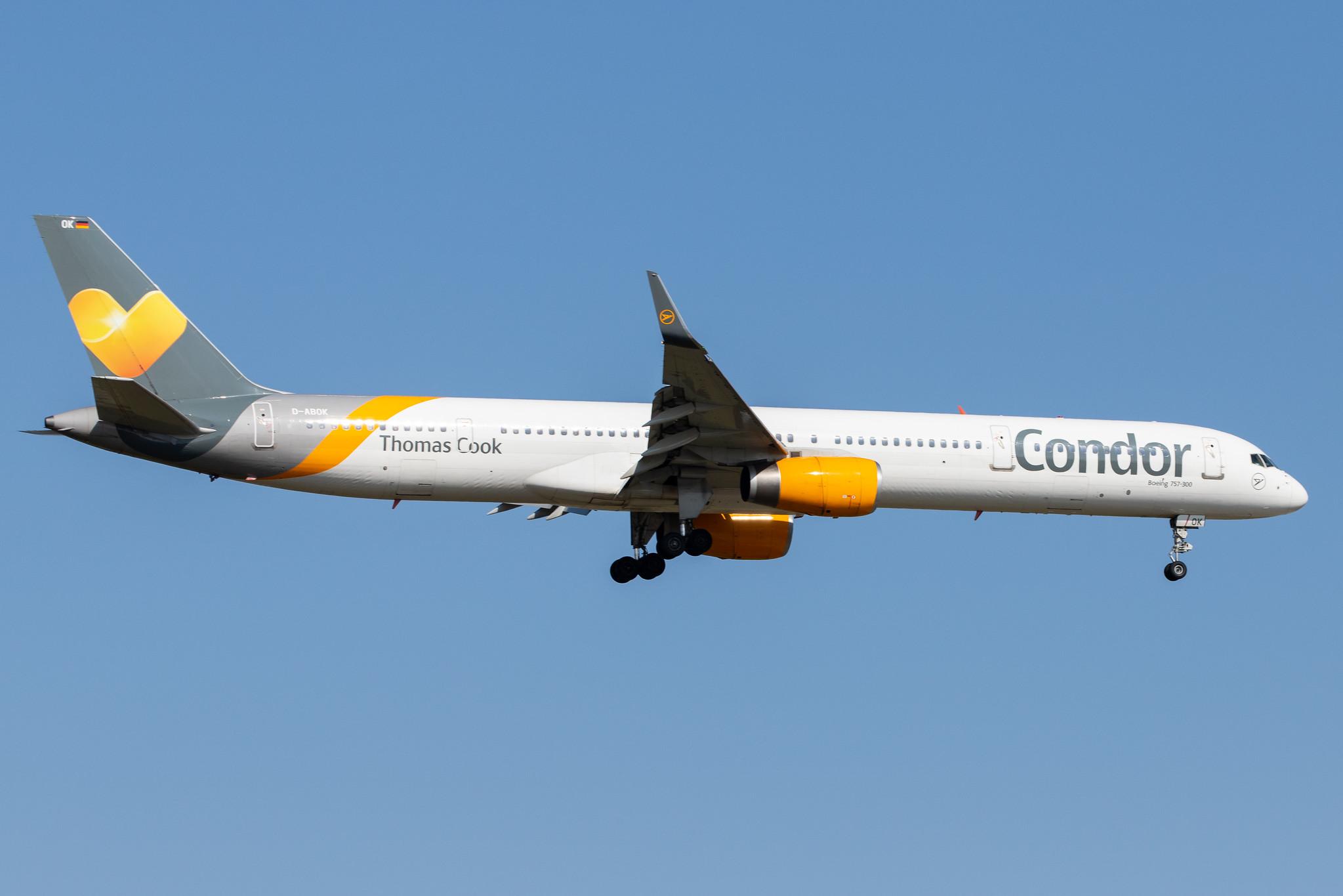 Frankfurt Airport: Condor (DE / CFG) |  Boeing 757-330 B753 | D-ABOK | MSN 29020