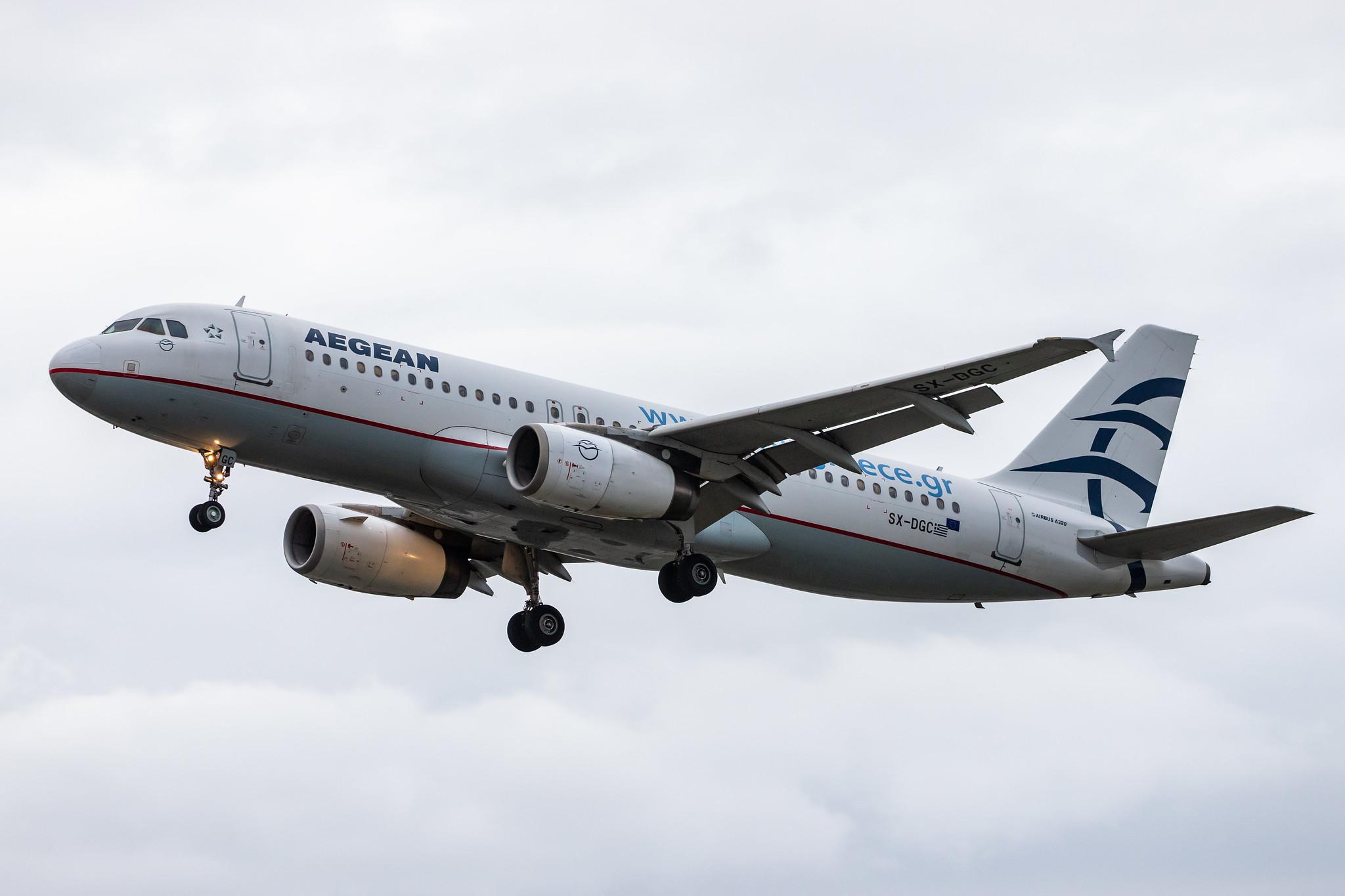 Frankfurt Airport: Aegean Airlines (A3 / AEE) |  Airbus A320-232 A320 | SX-DGC | MSN 4094