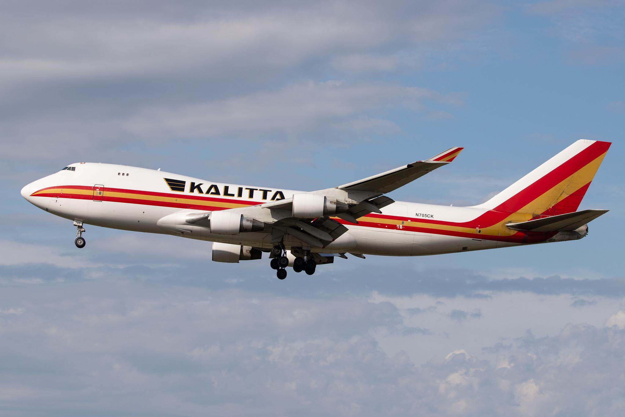 Frankfurt Airport: Kalitta Air (K4 / CKS) |  Boeing 747-4B5(F) B744 | N705CK | MSN 26413